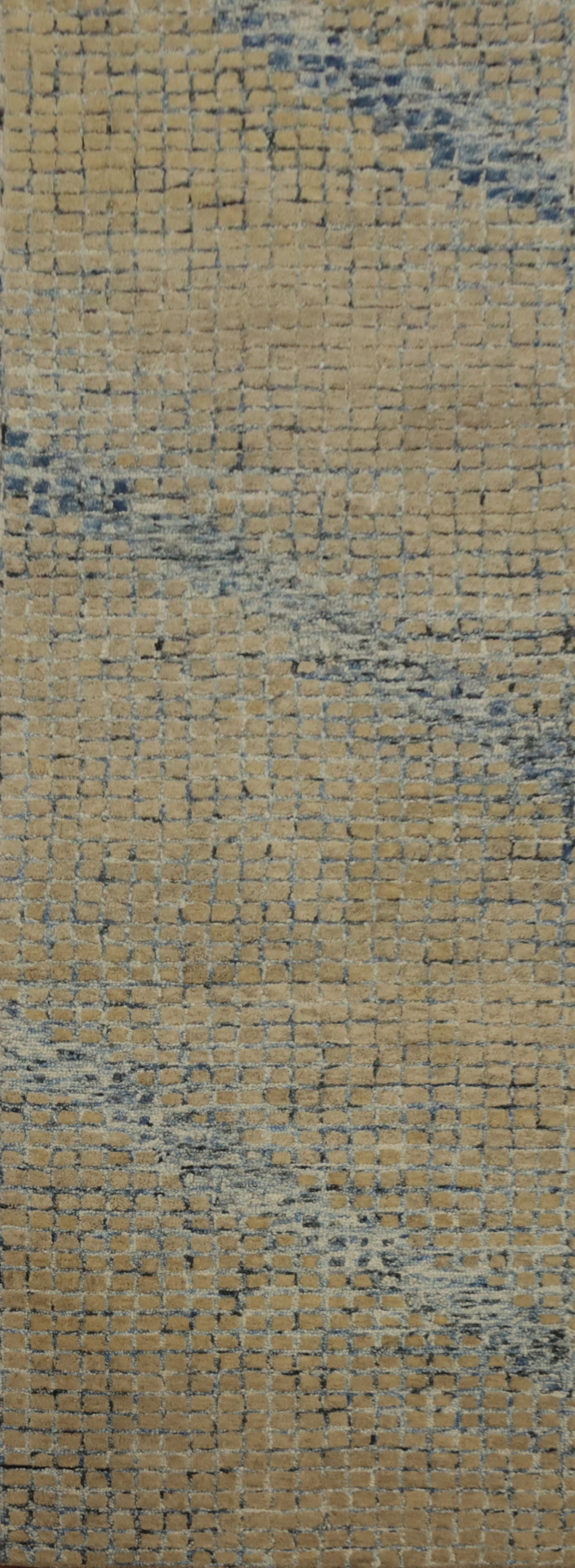 Softly Geometric Modern Rugs with Tactile Mosaic Appeal Hand-Tufted Wool Carpet
