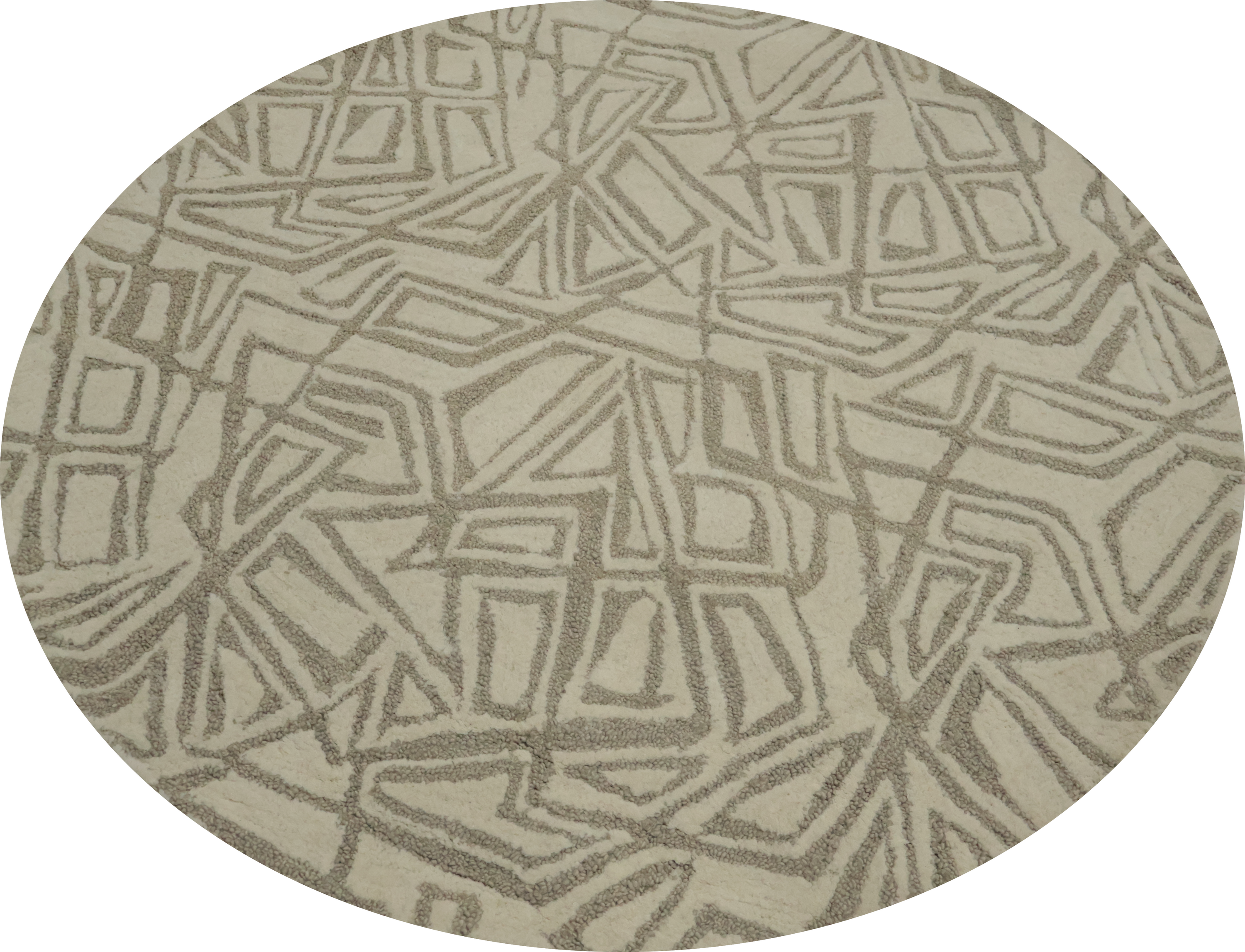 Geometric Luxury Rugs with Subtle Earth Tones for Modern Homes Hand-Tufted Rug