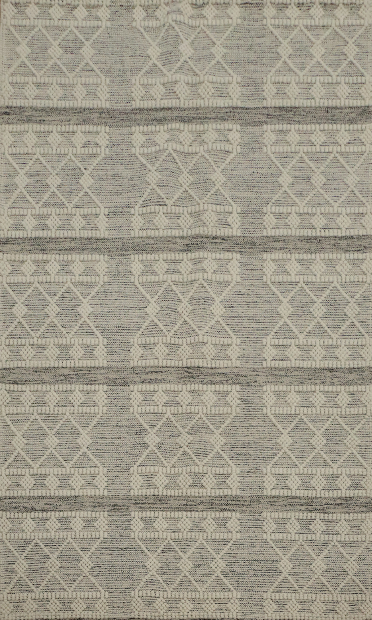 Modern Gotti Design Area Rugs Indian Hand-knotted Wool Geometric Pattern