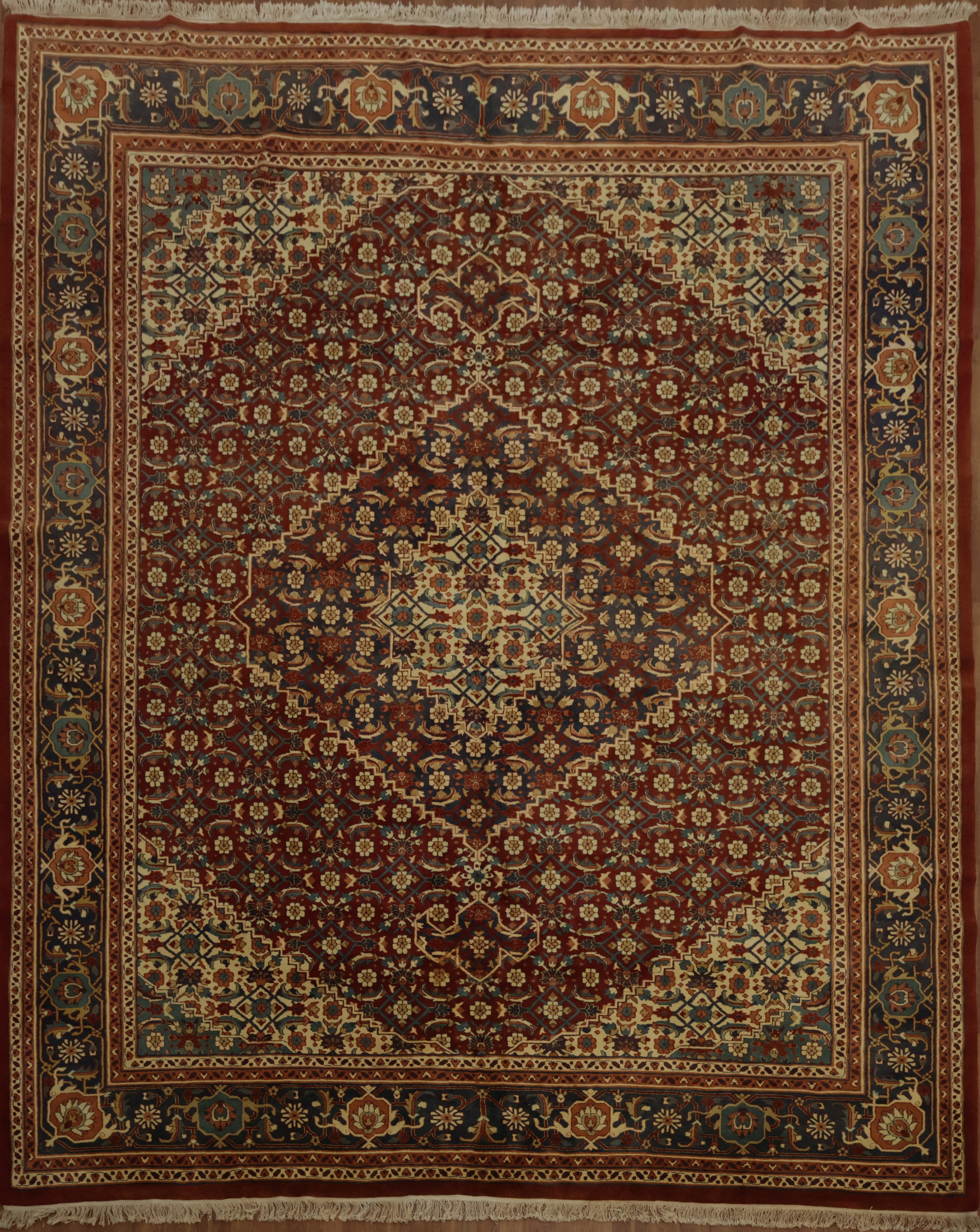 Palace Size Handmade Area Rug 12×15 Medallion Home Decor Classic Wool Carpet