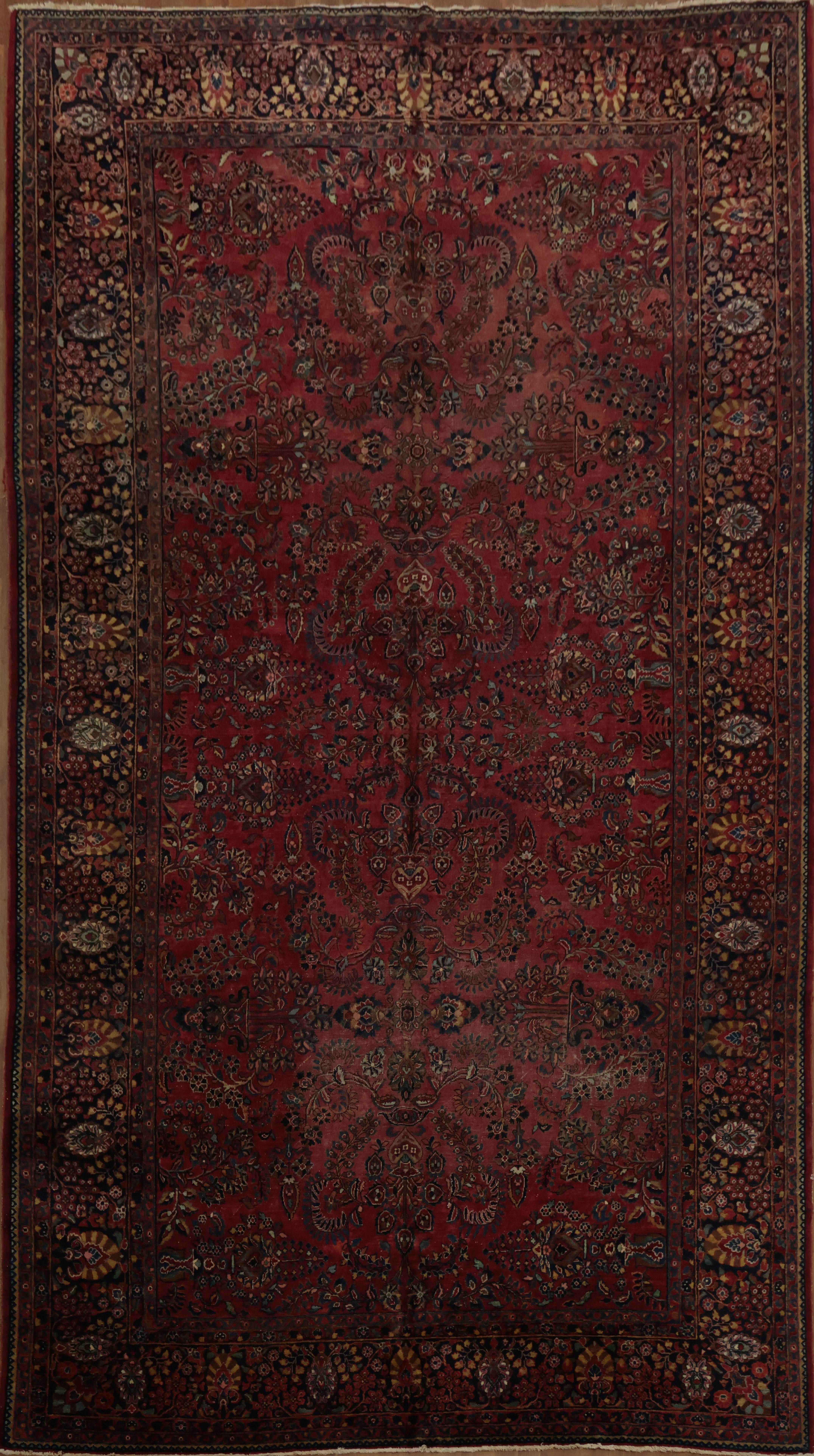 Antique Handmade Classic Large Rug 10×17 Living Room Traditional Wool Carpet