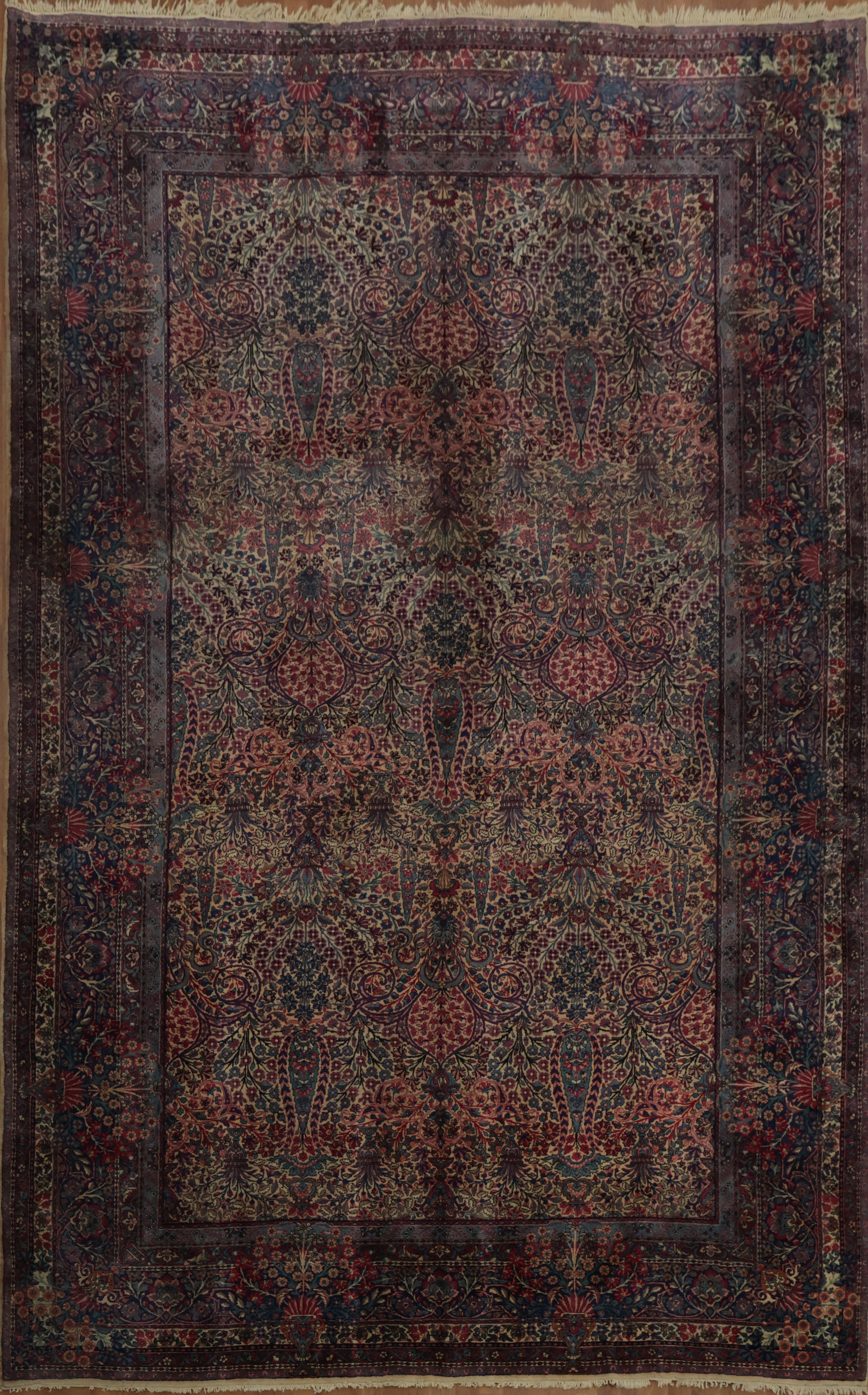 Vintage Vegetable Dye Palace Rug 10×16 Floral Traditional Wool Hand-made Carpet
