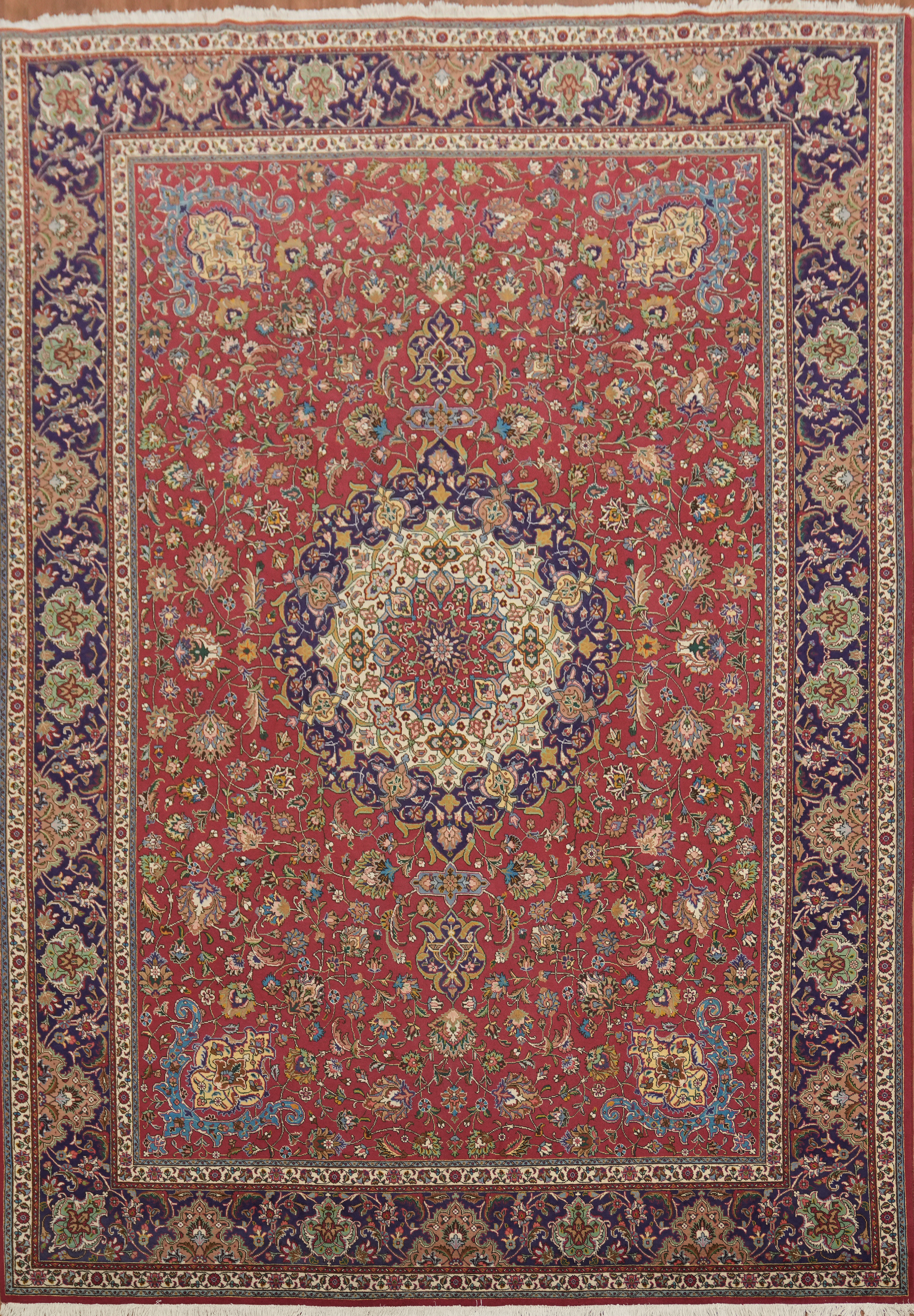 Handmade Living Room Large Rug 10×14 Medallion Traditional Vintage Wool Carpet