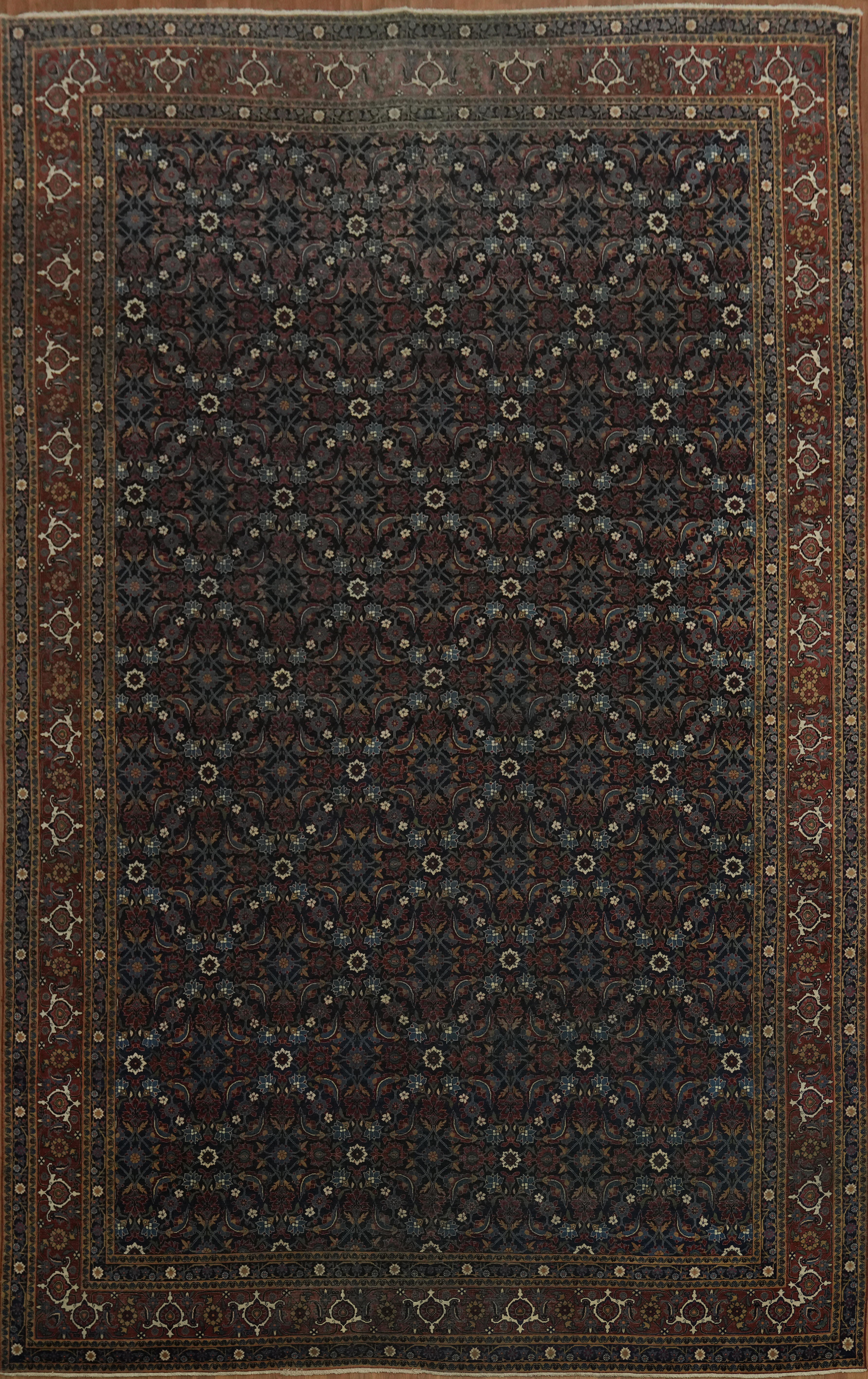 Masterpiece Handmade Pre-1900 Antique Rug 11×17 Living Room Decorative Carpet