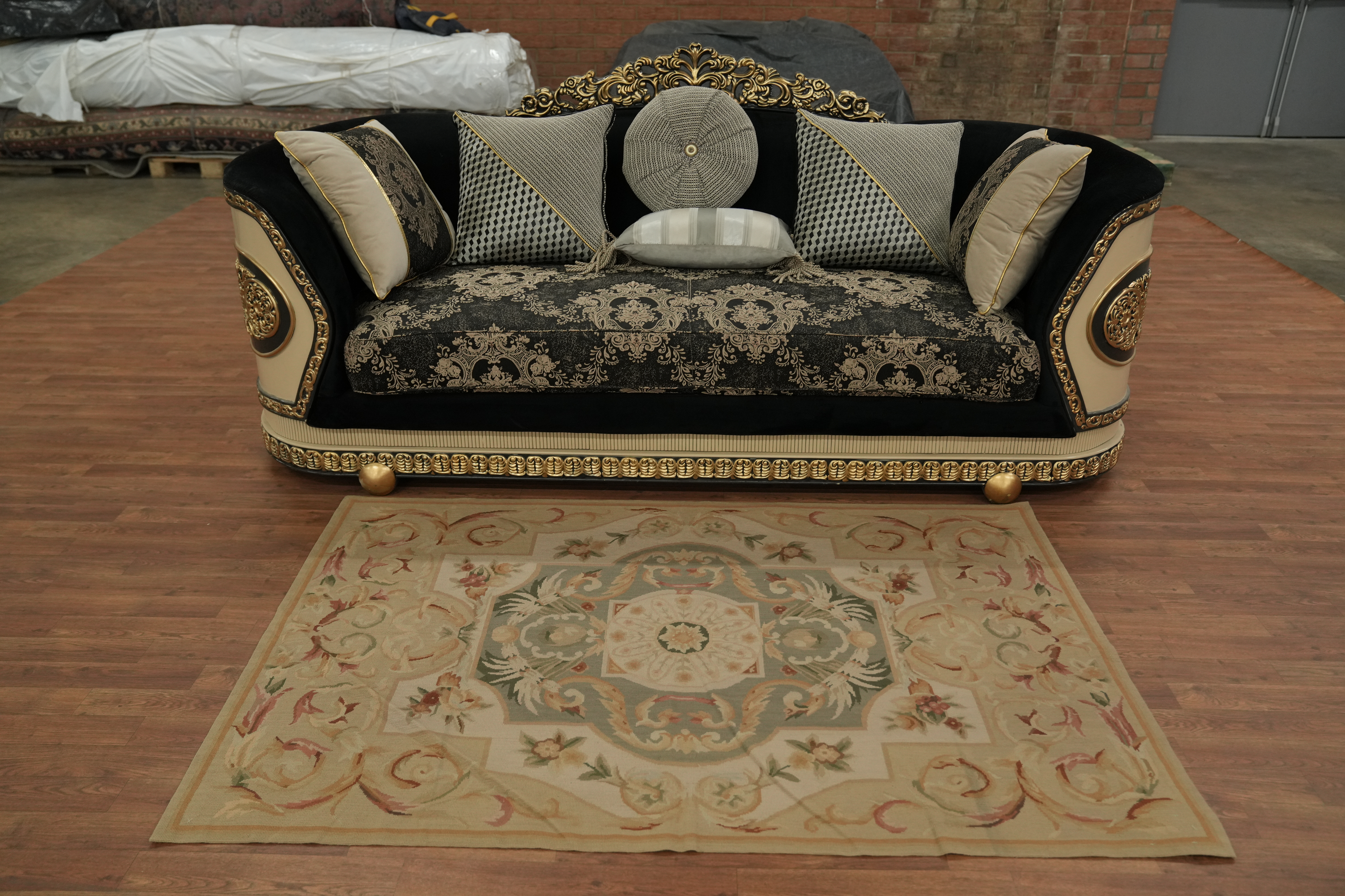 Aubusson Tapestries Chinese Rug 4x6 Needle-Point Wool Oriental Home Decor Carpet detailed image 3