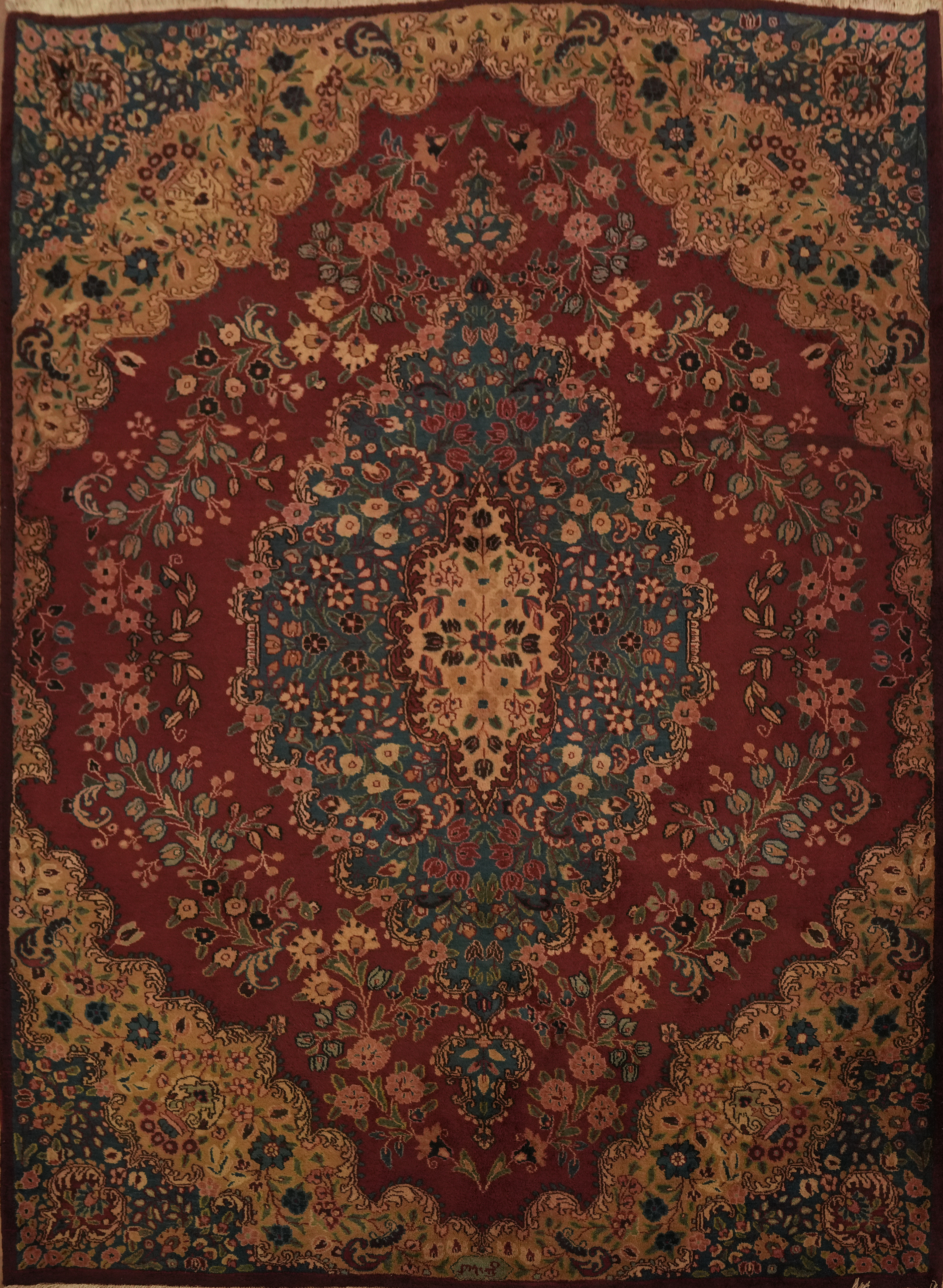 Exquisite Medallion Traditional Area Rug 7×9 Vintage Handmade Classic Carpet