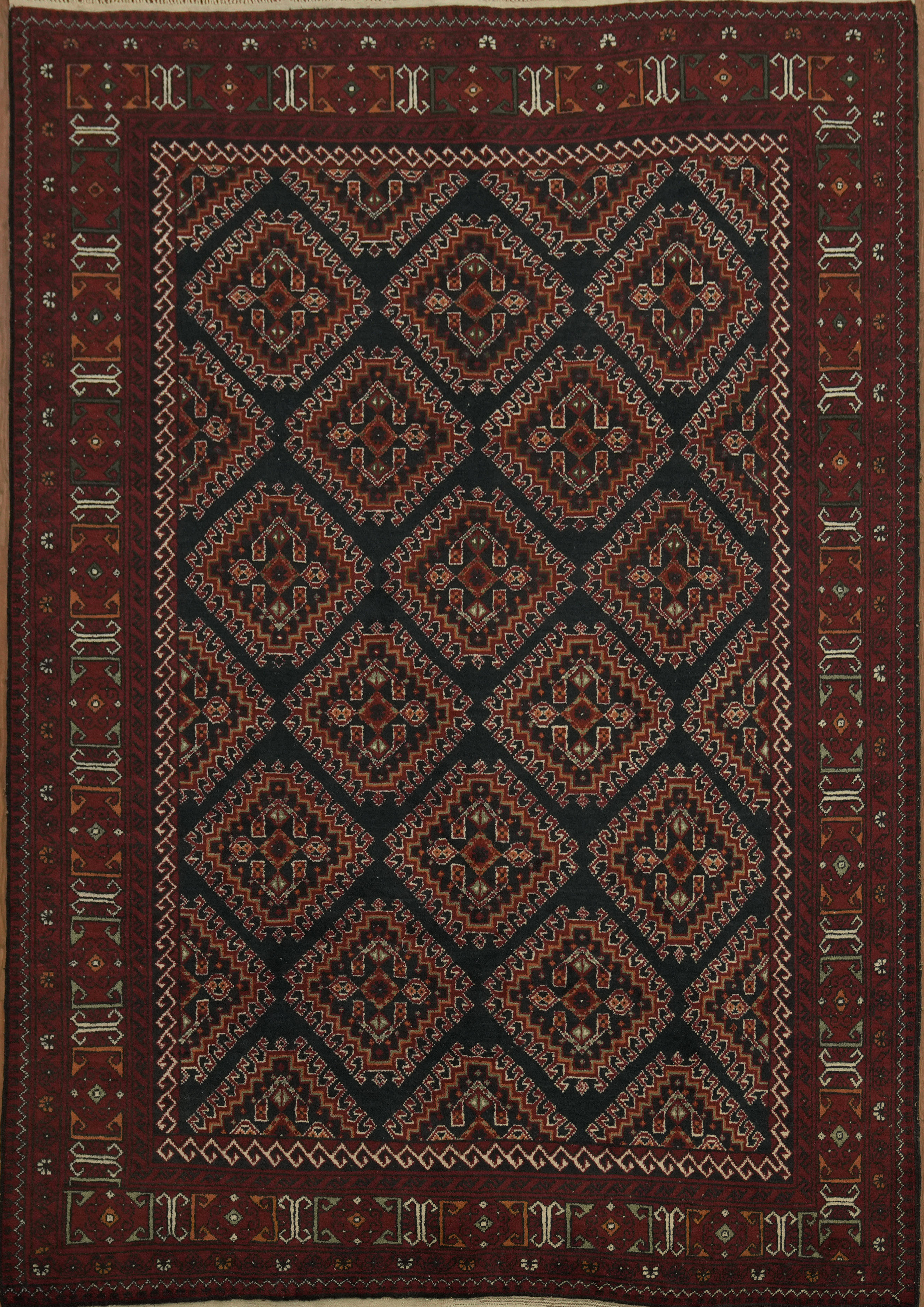 Room Size Classic Area Rug 7×9 Traditional Handcrafted Geometric Oriental Carpet