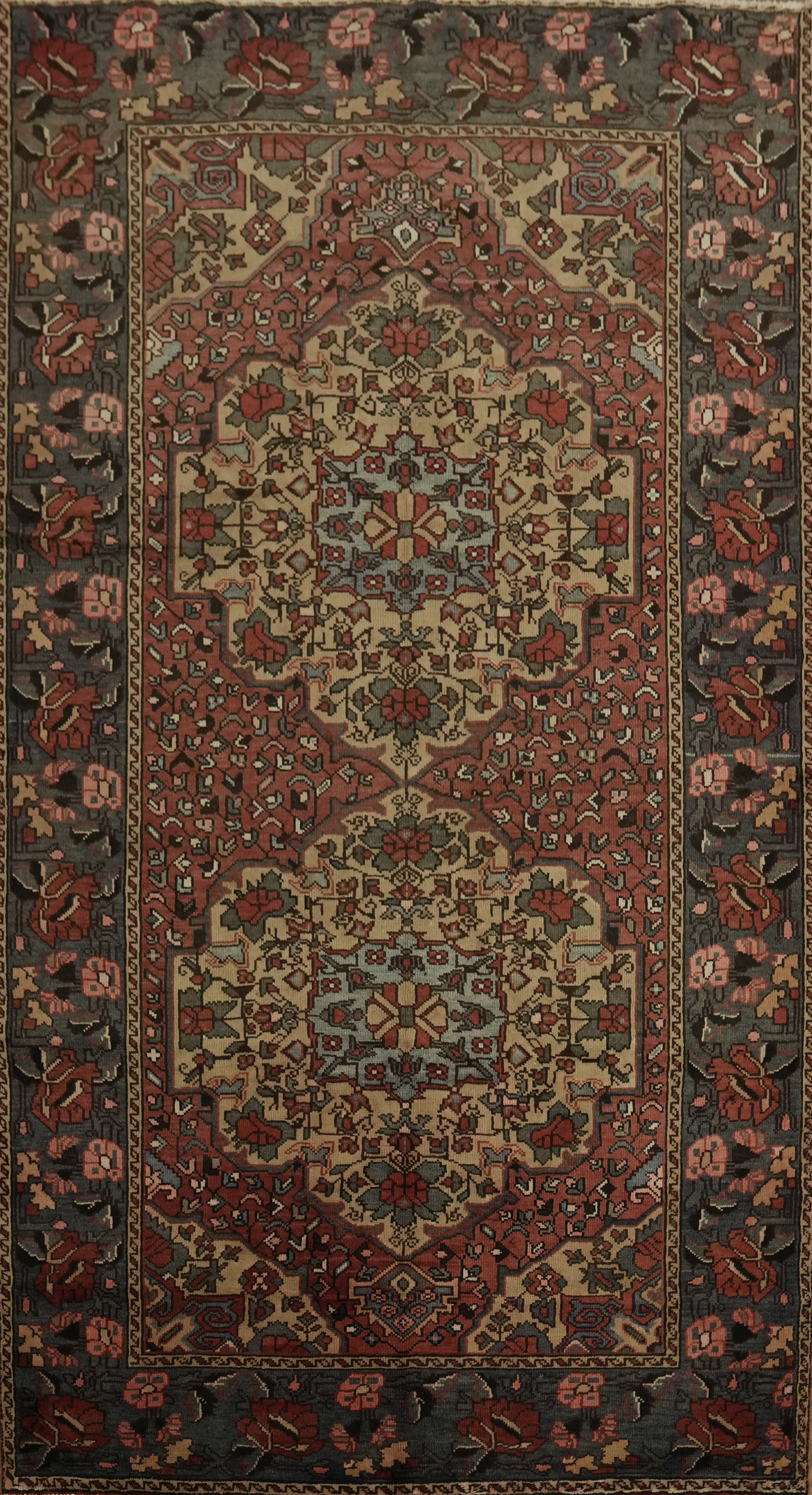 Elegant Floral Handmade Area Rug 5×10 Living Room Traditional Vintage Carpet