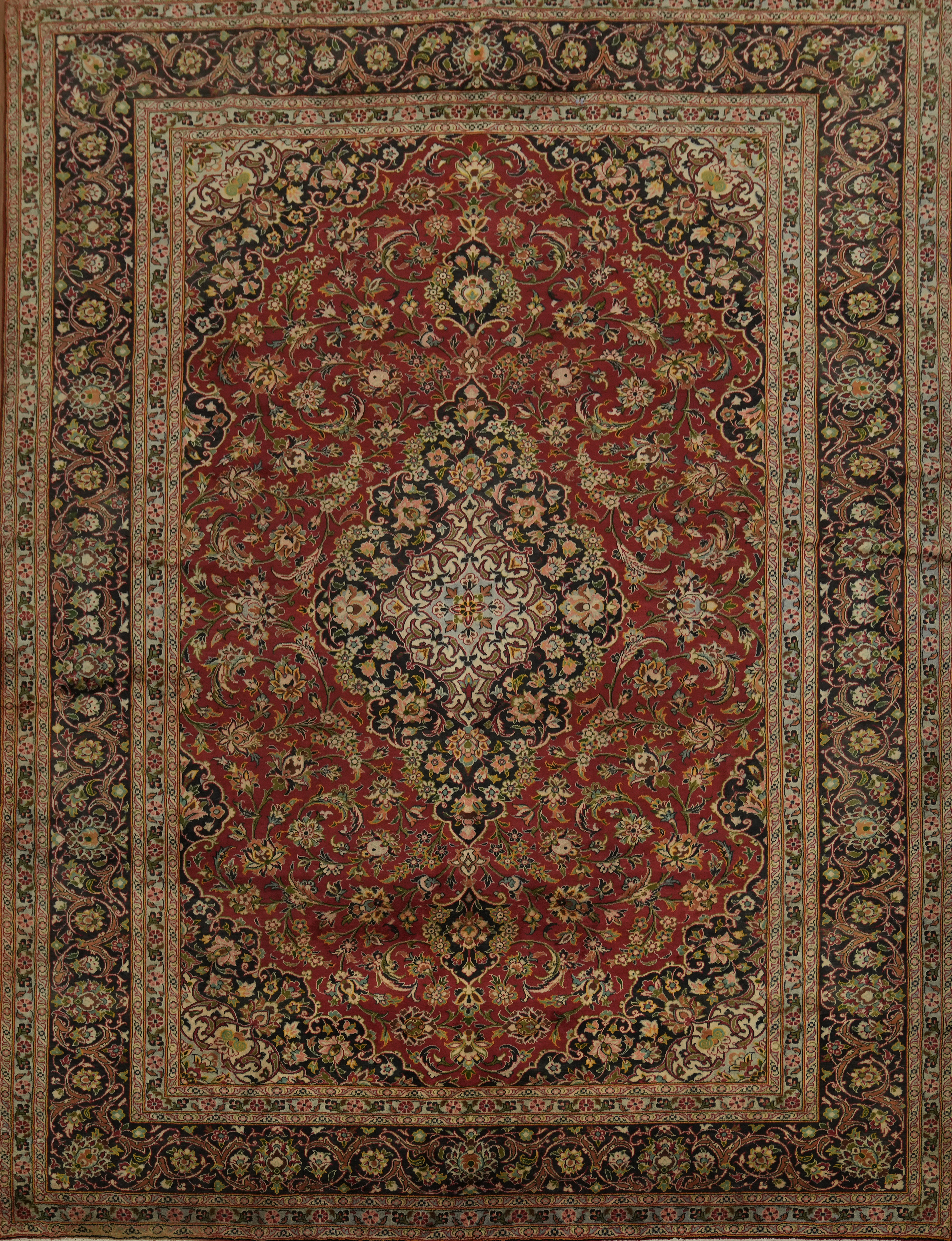 Luxurious Traditional Handmade Area Rug 10×13 Floral Classic Living Room Carpet