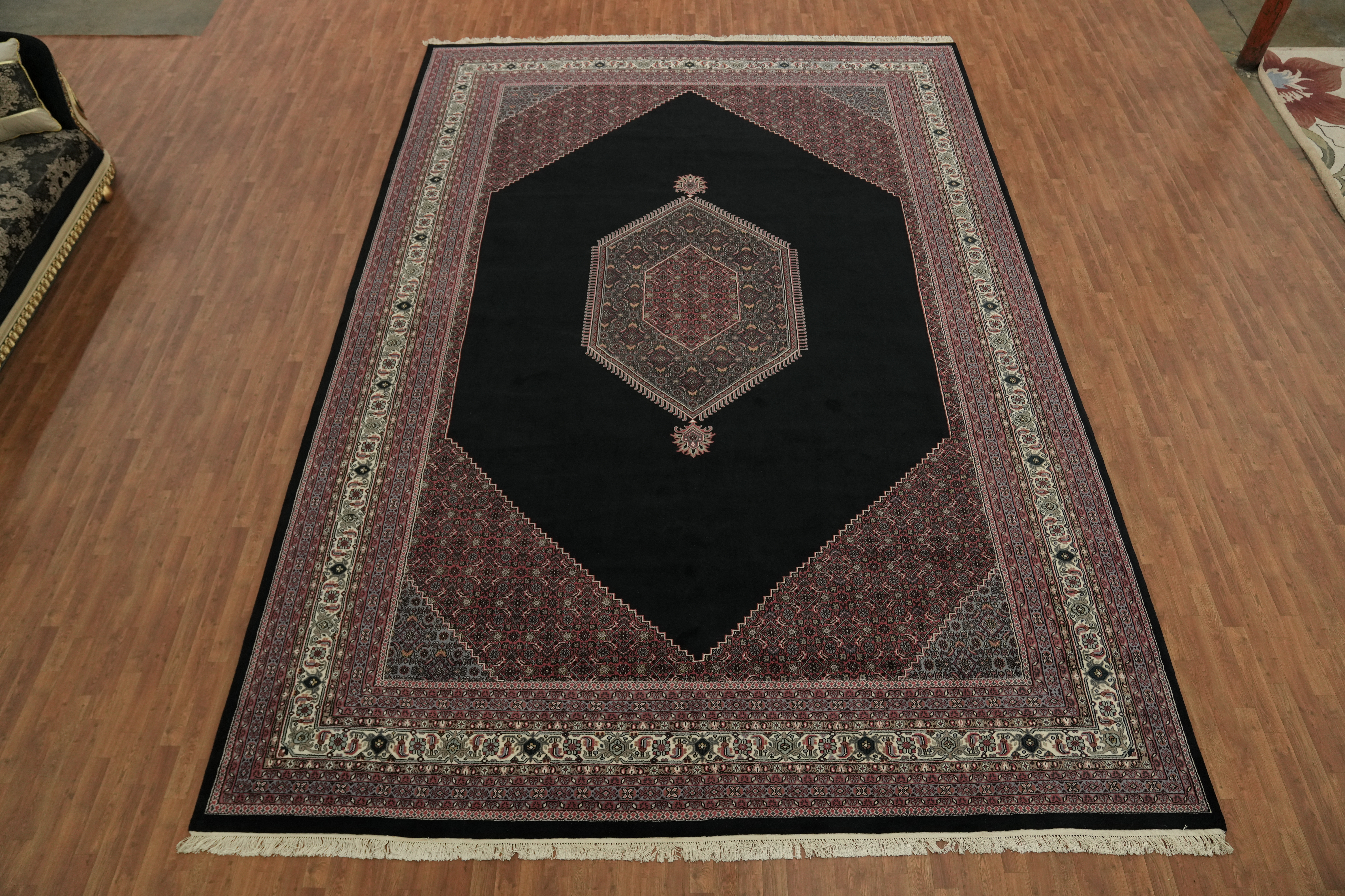 Luxurious Medallion Palace Size Rug 12x18 Wool Hand-made Traditional Carpet product image view 2