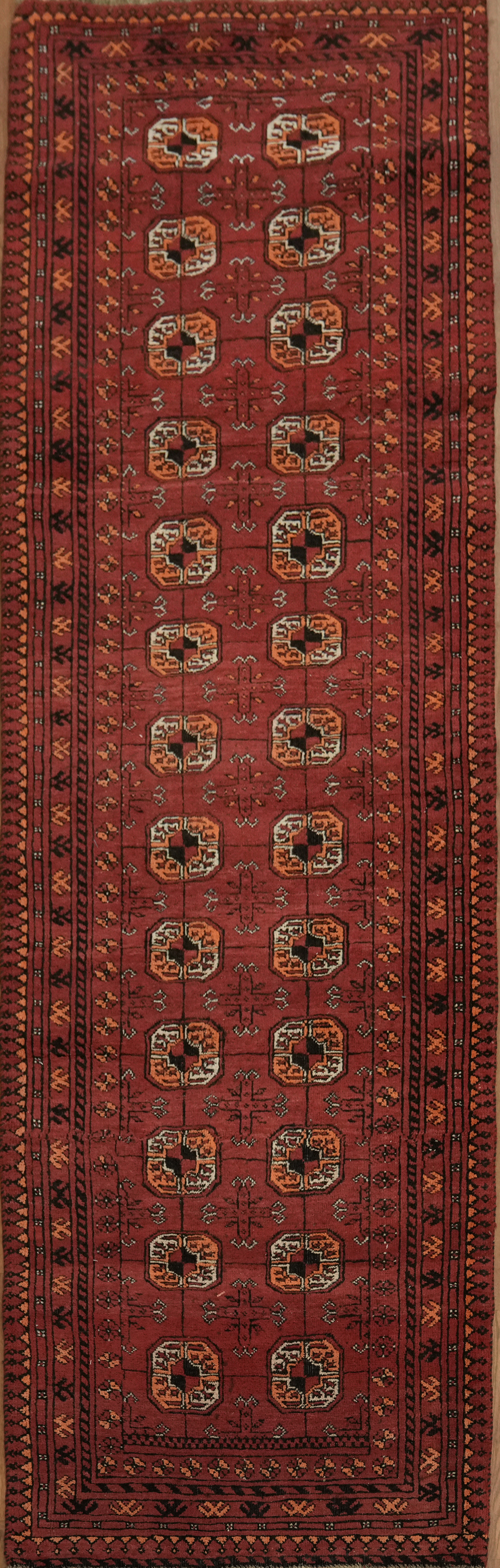 Tribal 8 ft Runner Rug with Traditional Geometric Patterns Handmade Carpet 3×8