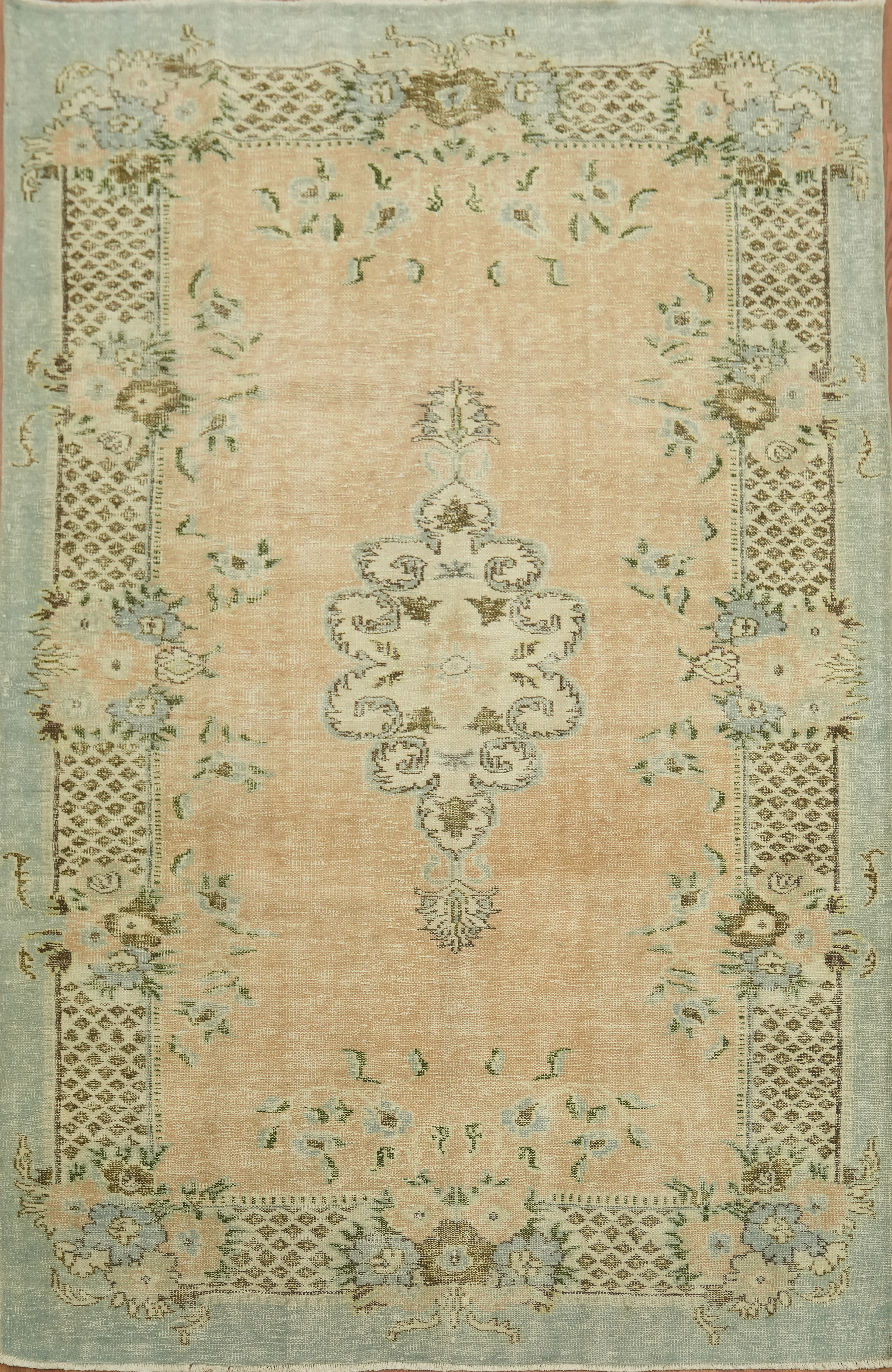 Anatolian Turkish Area Rug 6×10 Ft Handmade Traditional Floral Vintage Carpet
