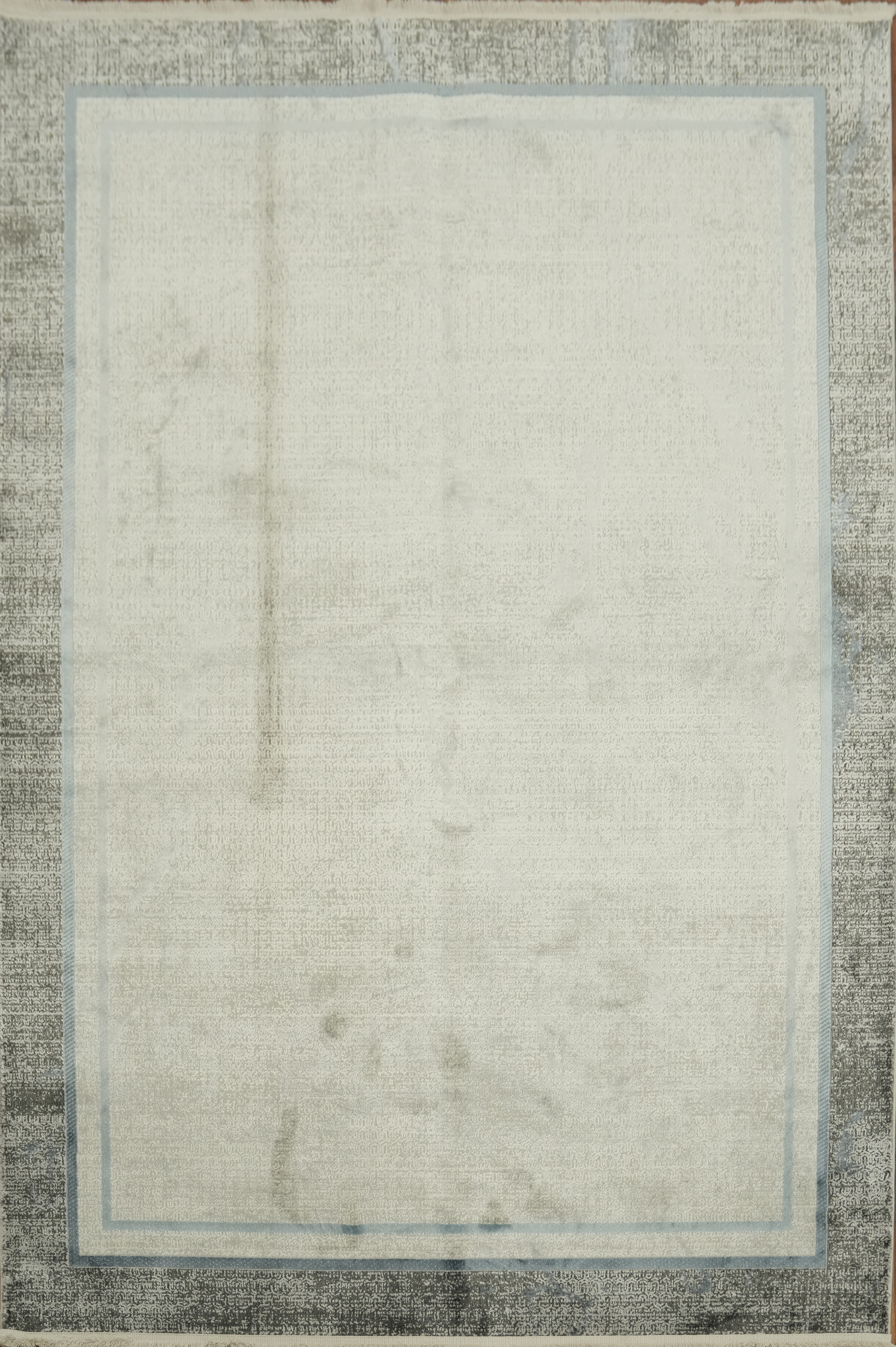 Refined Grey and White Area Rug 5×8 Ft Contemporary Abstract Turkish Carpet