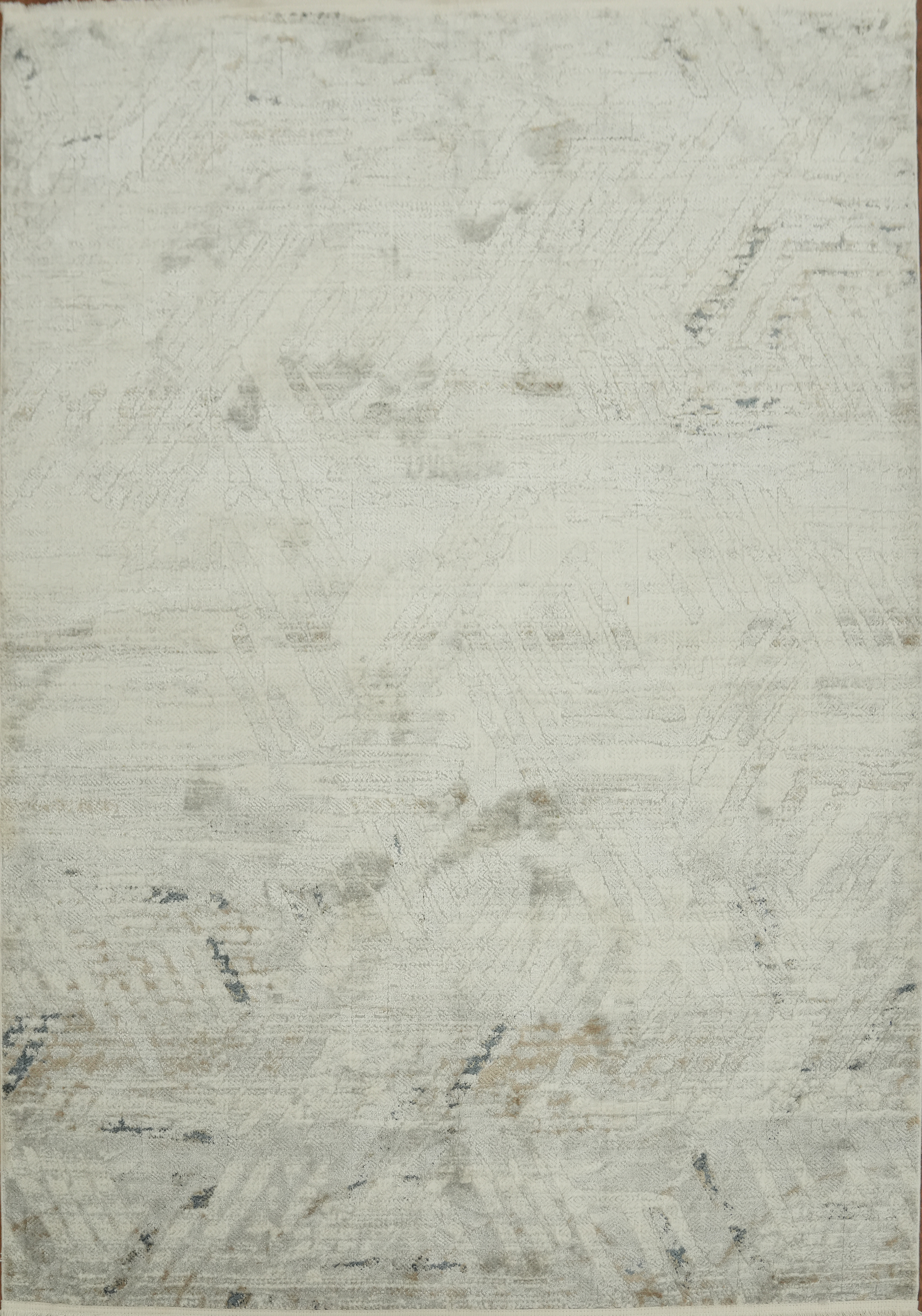 Modern Beige and Gray Area Rug 5×7 Ft Abstract Oriental Turkish Carpet