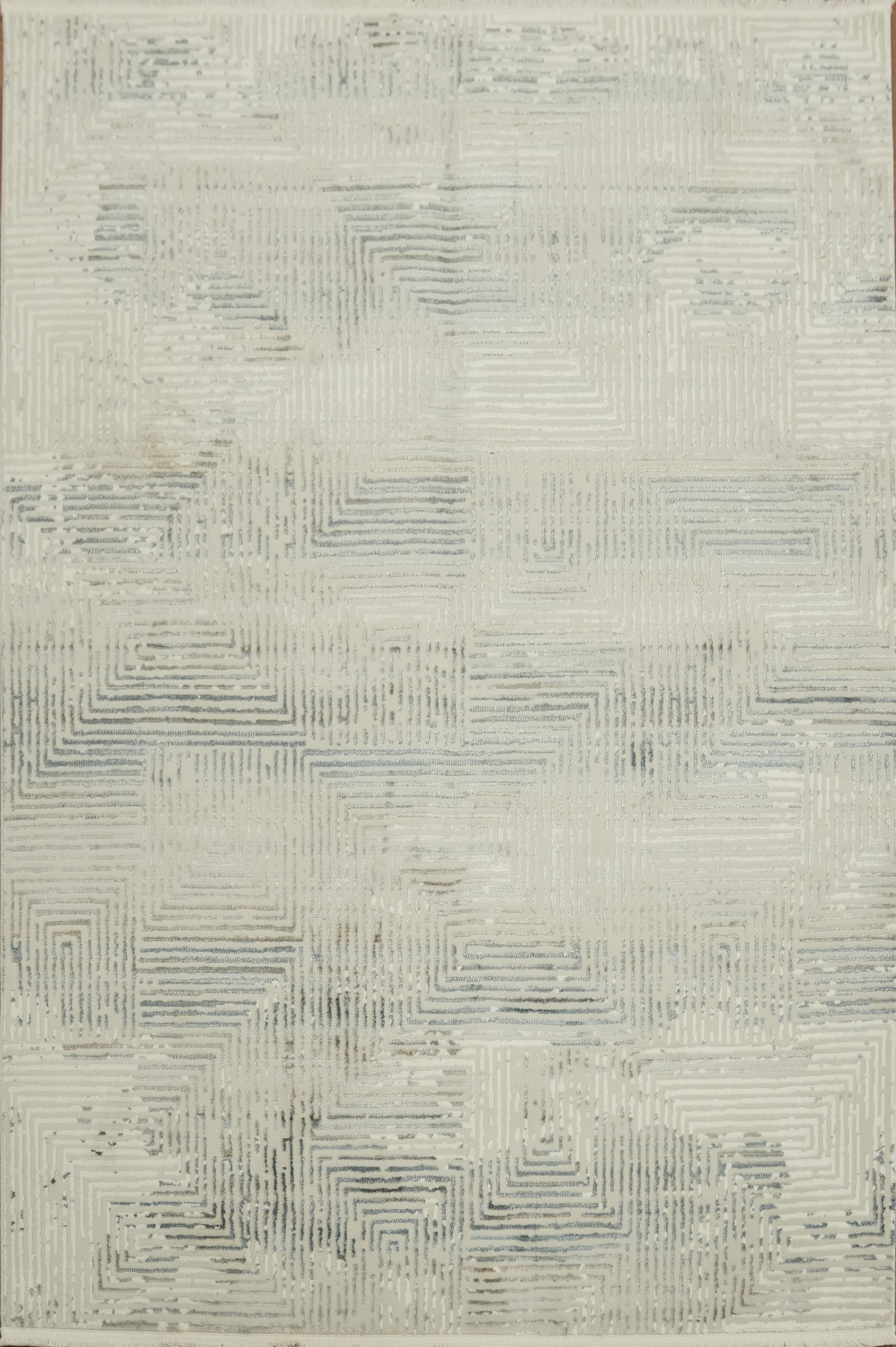 Modern Geometric Textured Area Rug 5×8 Ft Contemporary Abstract Turkish Carpet