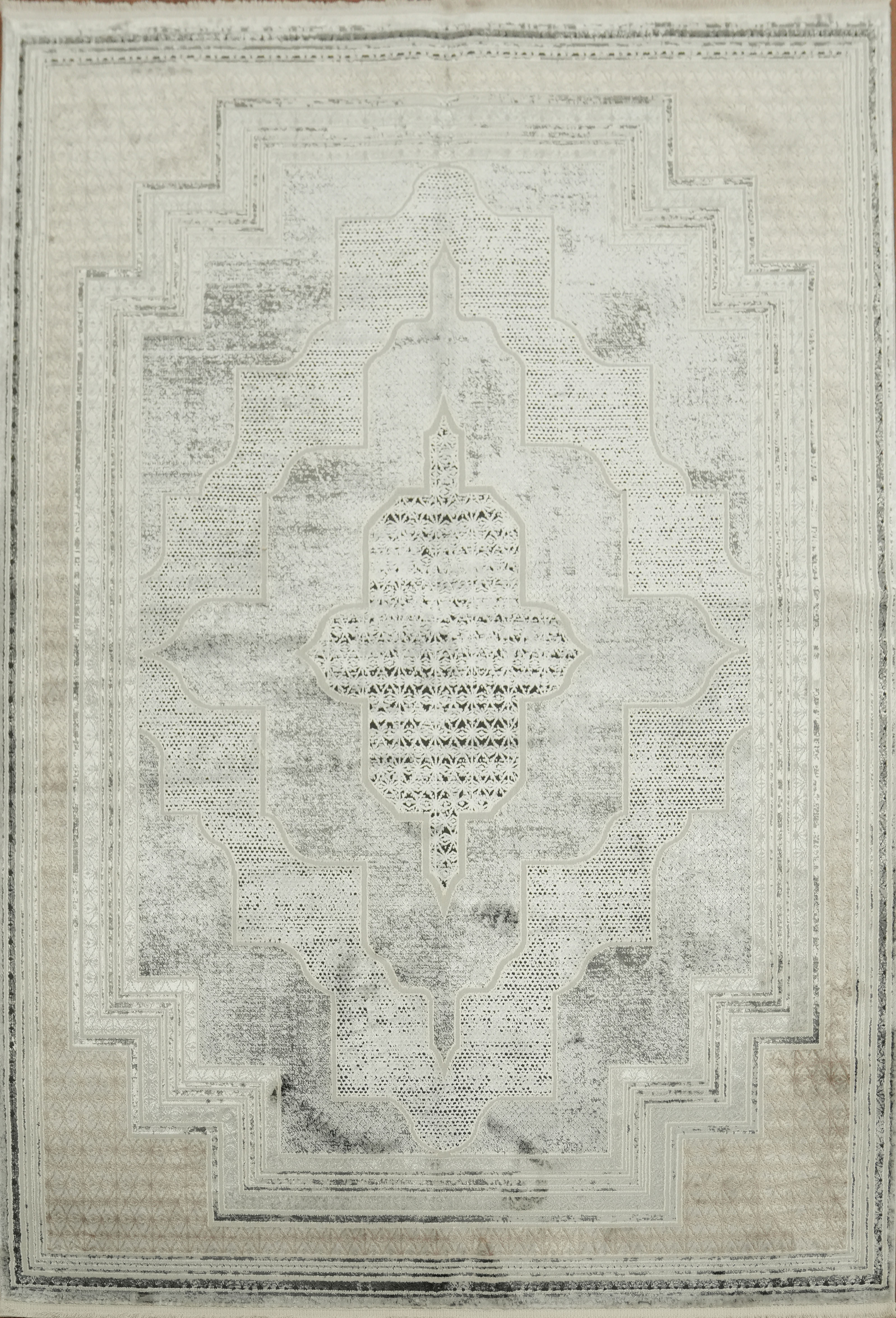 Classic Vintage-Inspired Grey Rug 5×8 Ft Contemporary Abstract Turkish Carpet