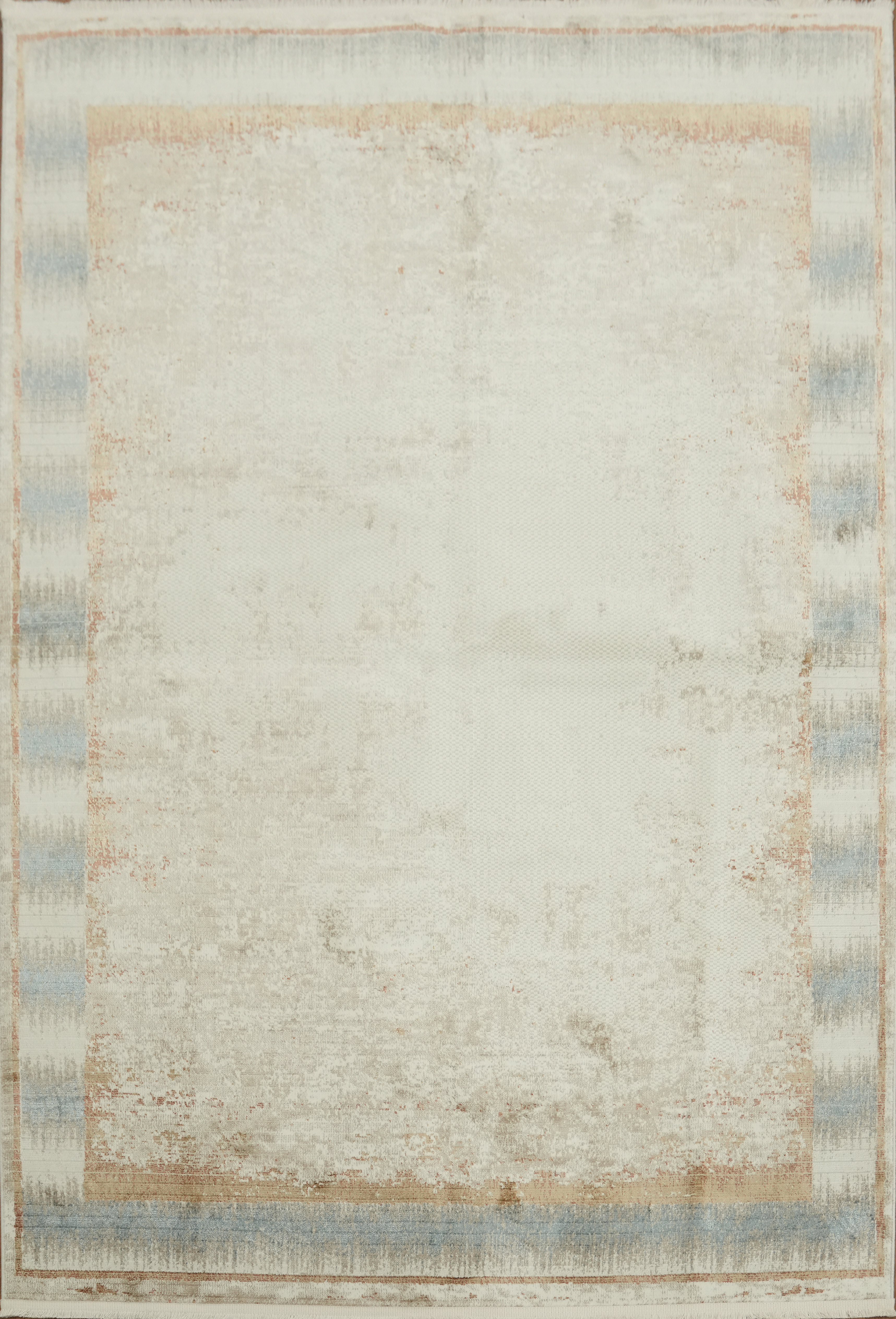 Abstract Beige Ivory Rug 5×8 Cream Peach Soft Neutral Contemporary Design Carpet