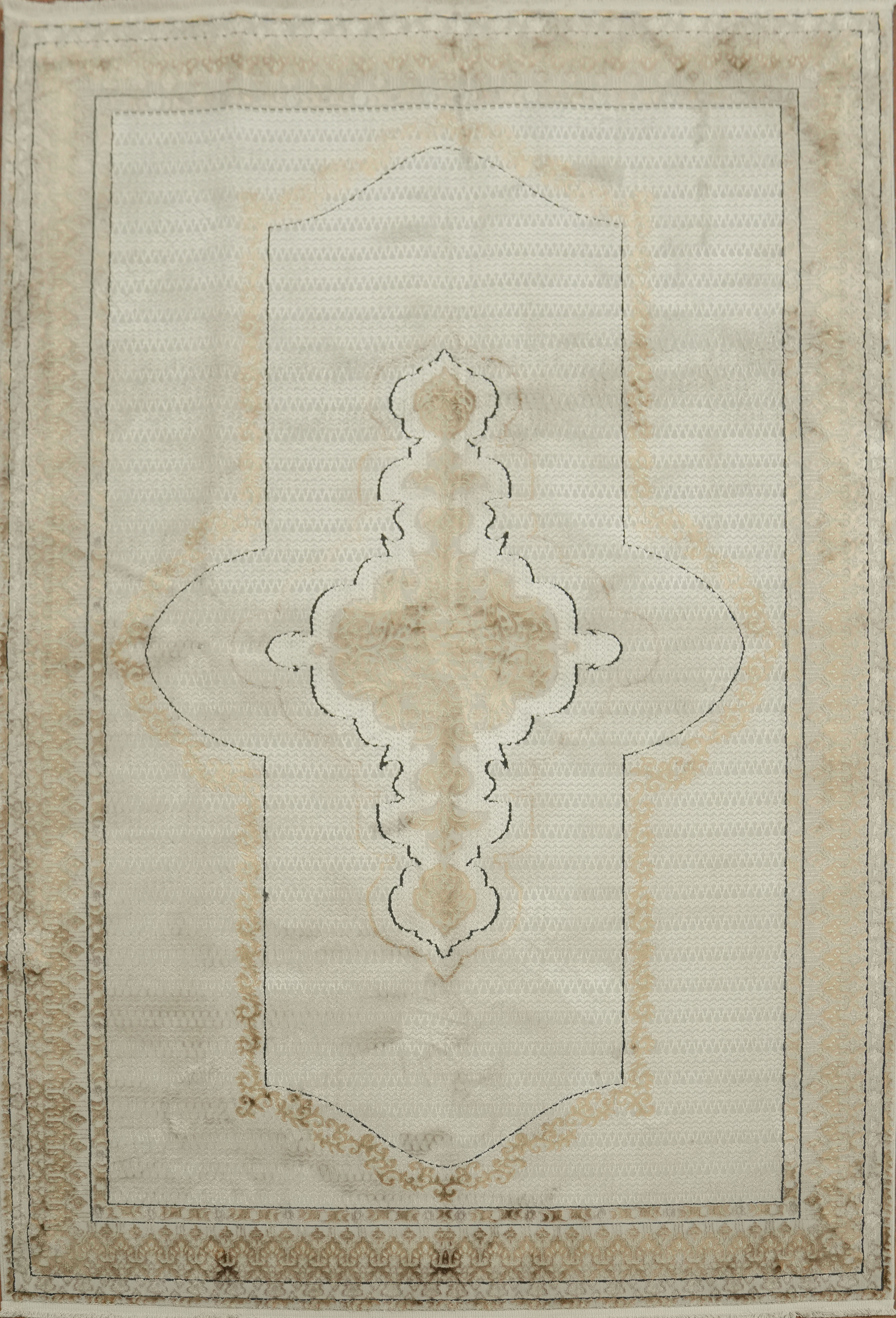 Beige and Neutral Toned Rug 5×8 Ft Modern Contemporary Carpet Turkish Area Rug