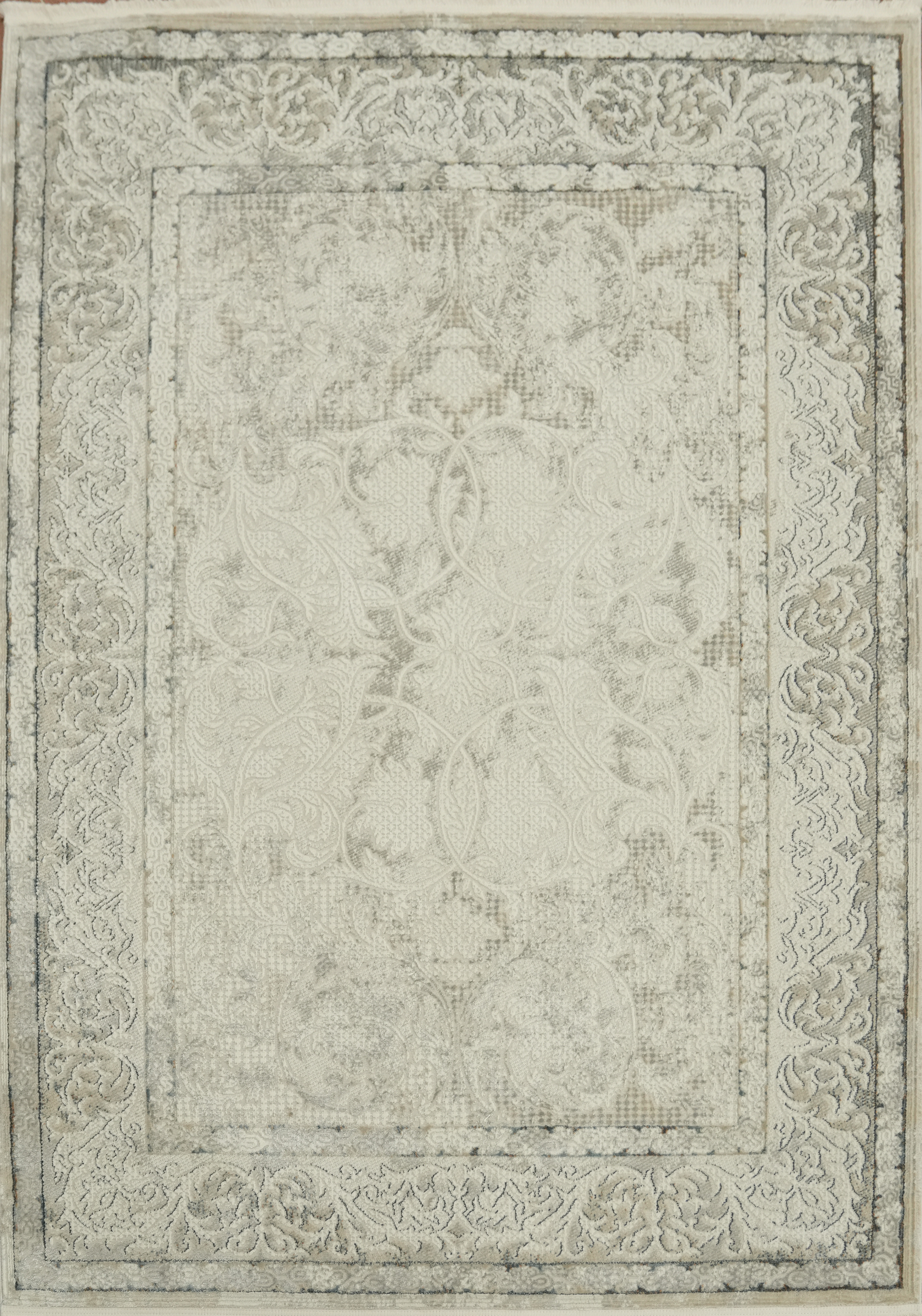 Elegant Vintage Style Area Rug 5×8 Ft Neutral Tones Modern Turkish Bedroom Rug