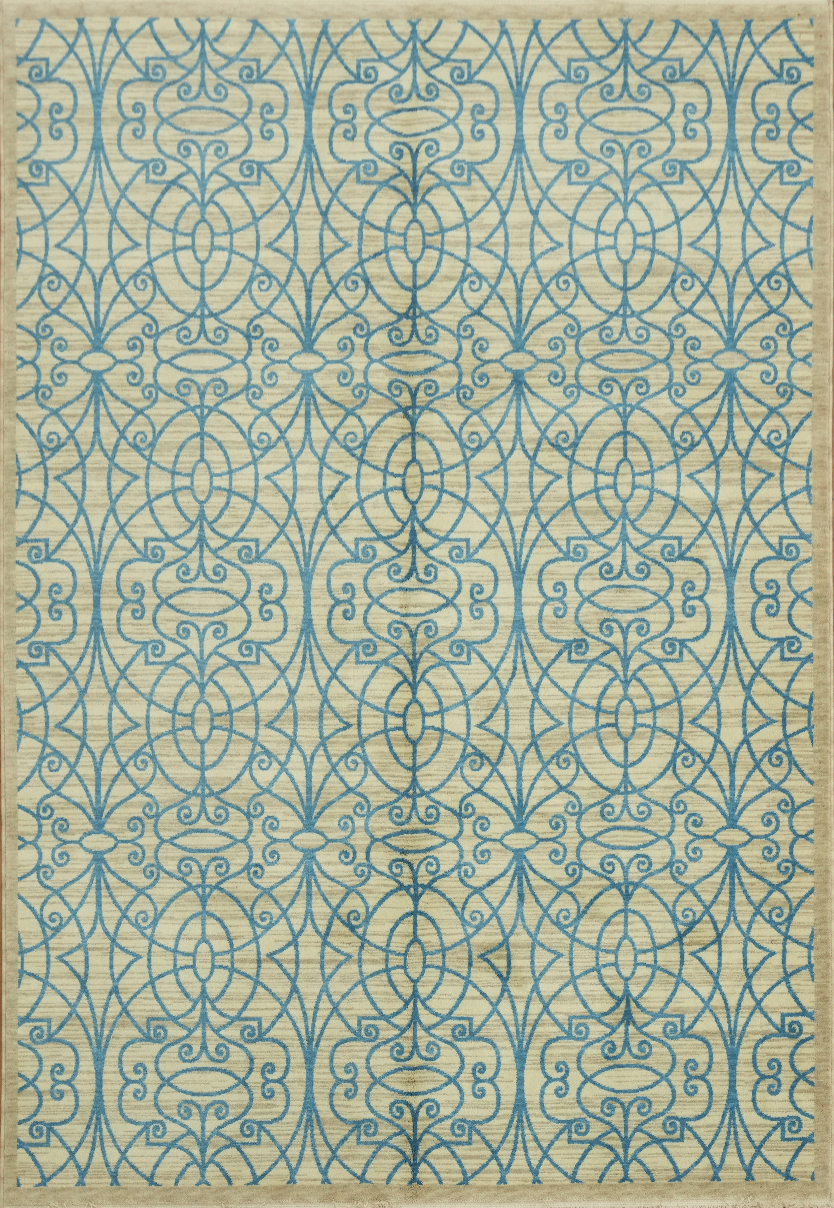 Modern Contemporary Area Rug 6×9 Ft Geometric Wool Turkish Carpet Bedroom Rug