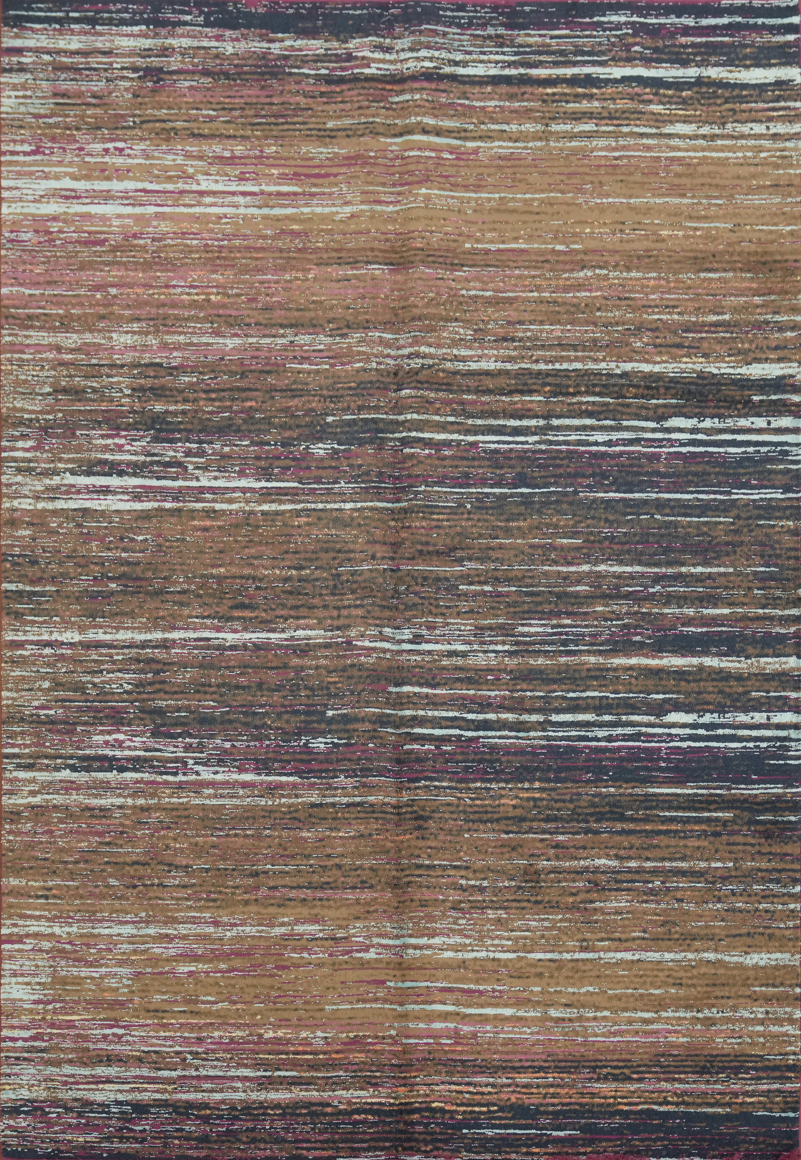 Earth Tones Modern Area Rug 6×9 Ft Contemporary Abstract Turkish Wool Carpet