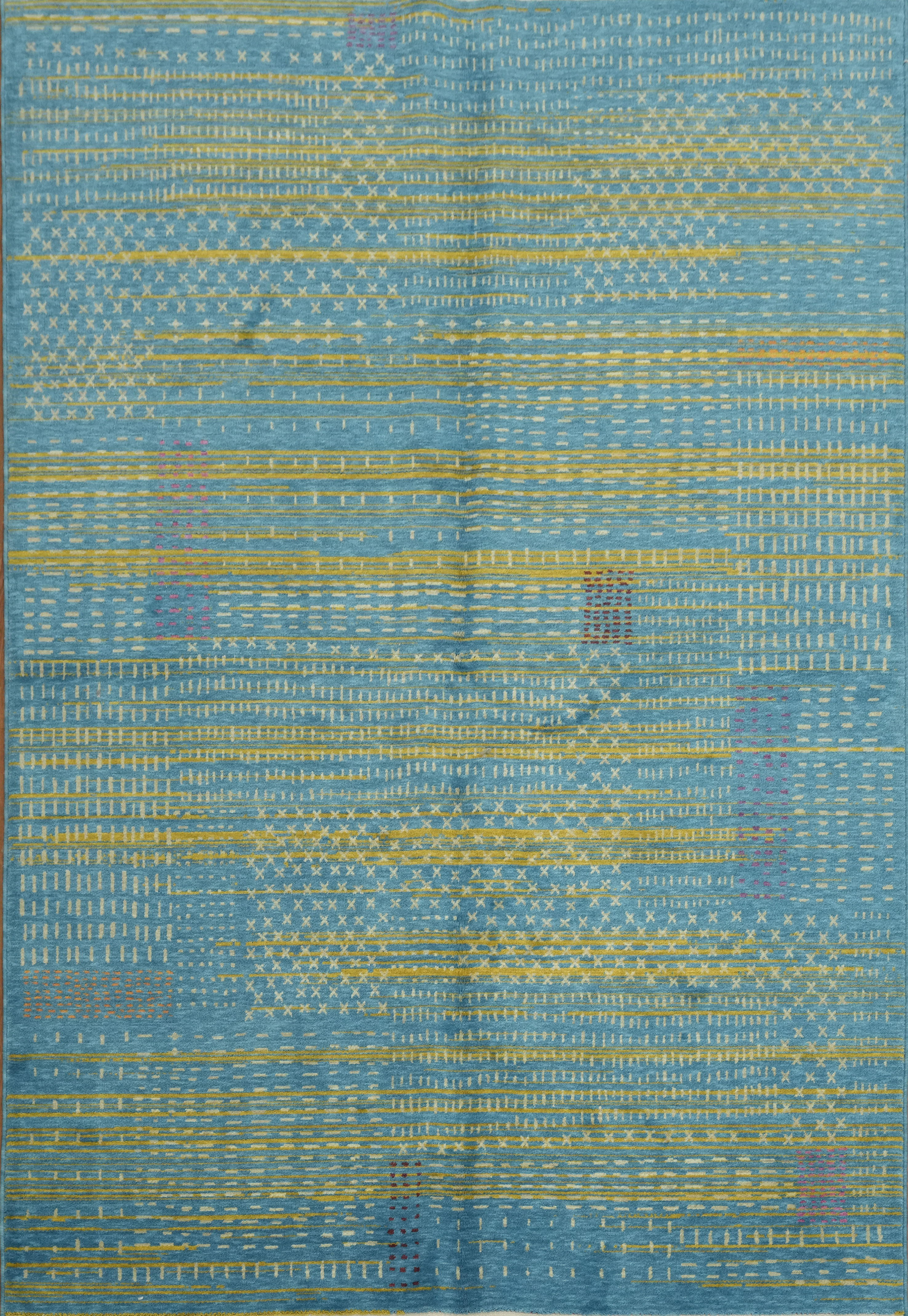 Sophisticated Modern Area Rug 6×9 Ft Contemporary Abstract Turkish Wool Carpet