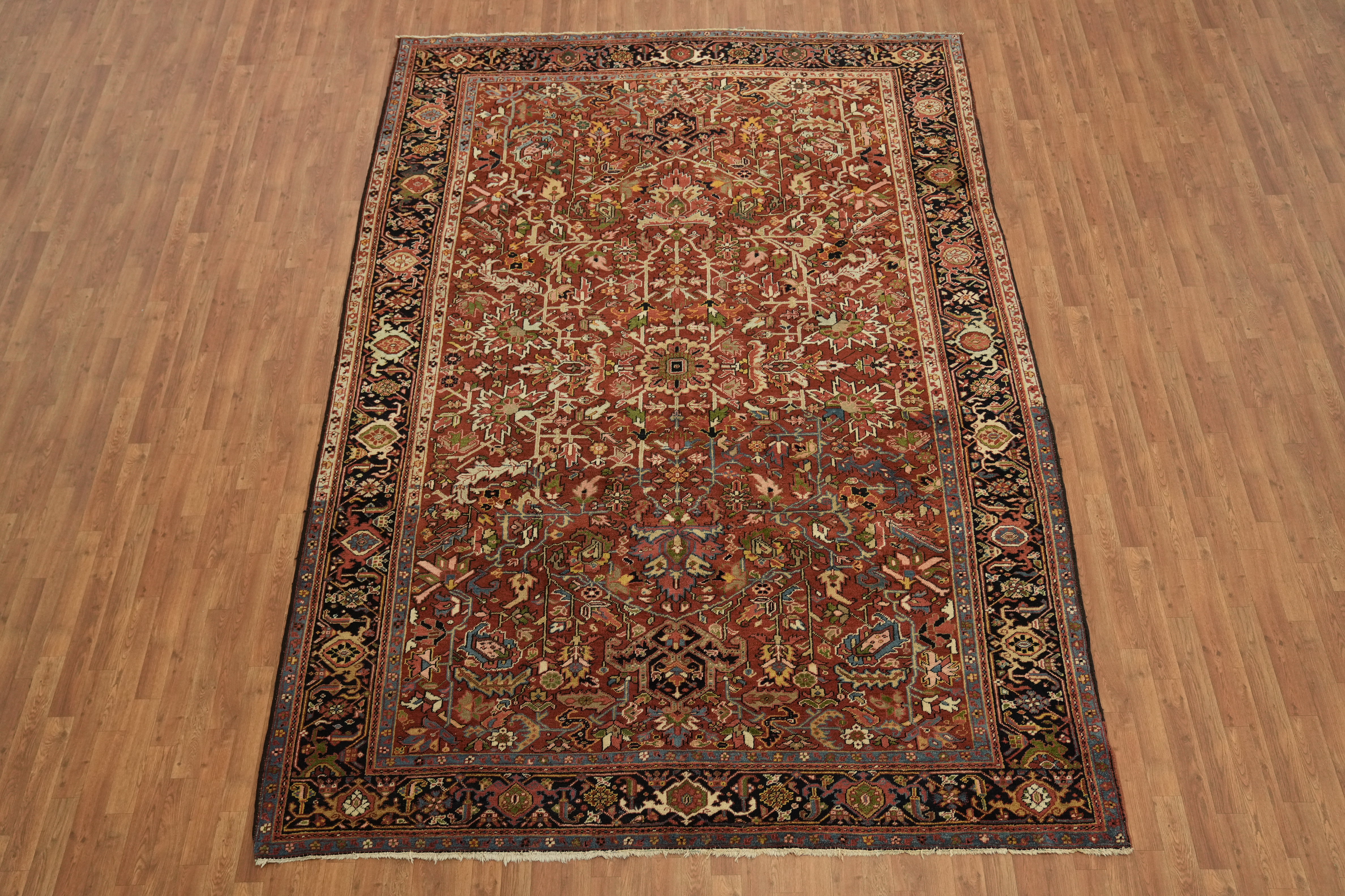 Old Vegetable Dye Traditional Area Rug 8x12 Handmade Wool Semi