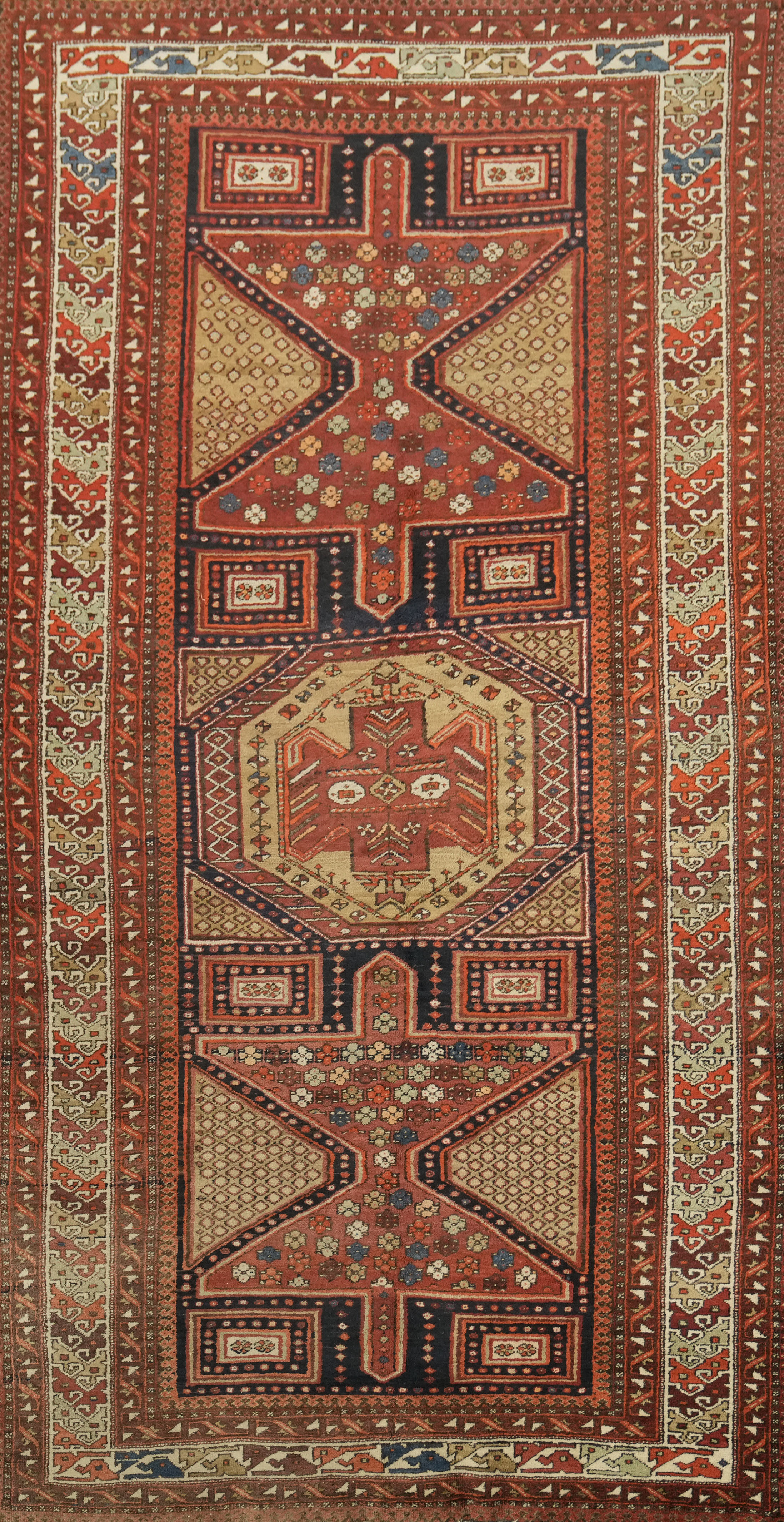 Tribal Handmade Oriental Area Rug 5×10 Ft Traditional Wool Carpet Geometric Rug
