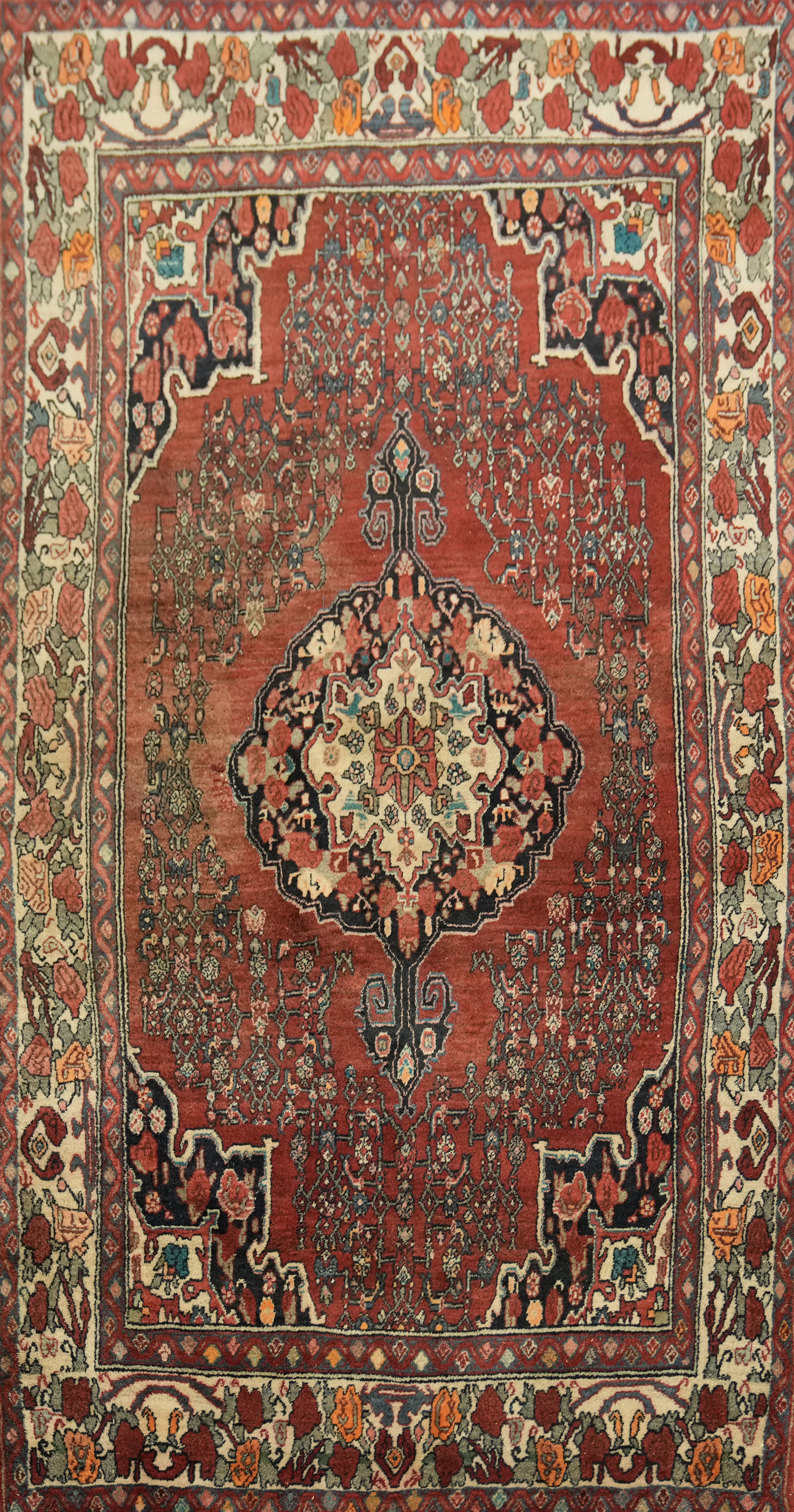 Geometric Wool Rug 4×8 Ft Handmade Medallion Oriental Carpet Traditional Rug
