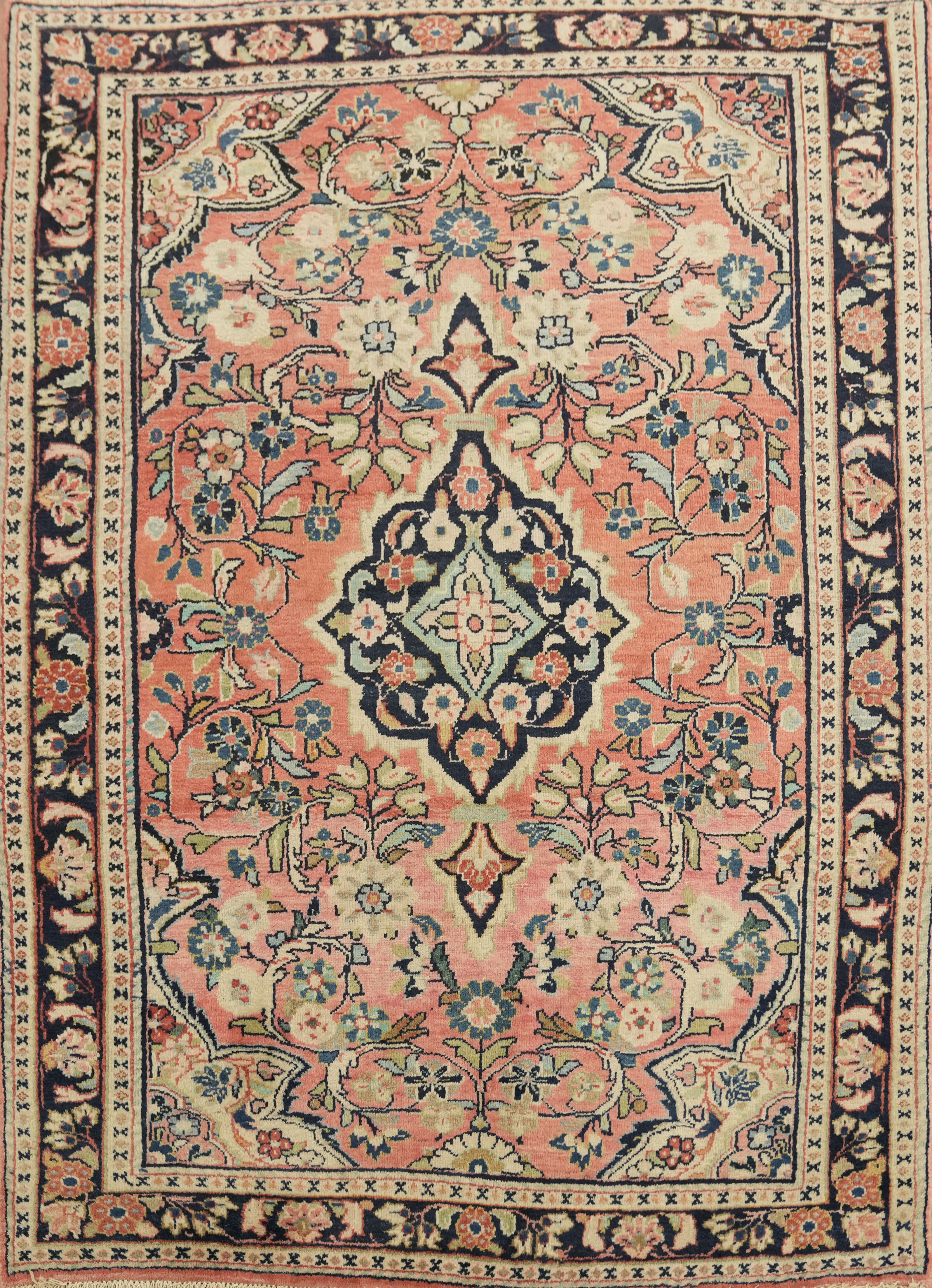 Traditional Vintage Area Rug 5×7 Ft Handmade Oriental Floral Wool Carpet
