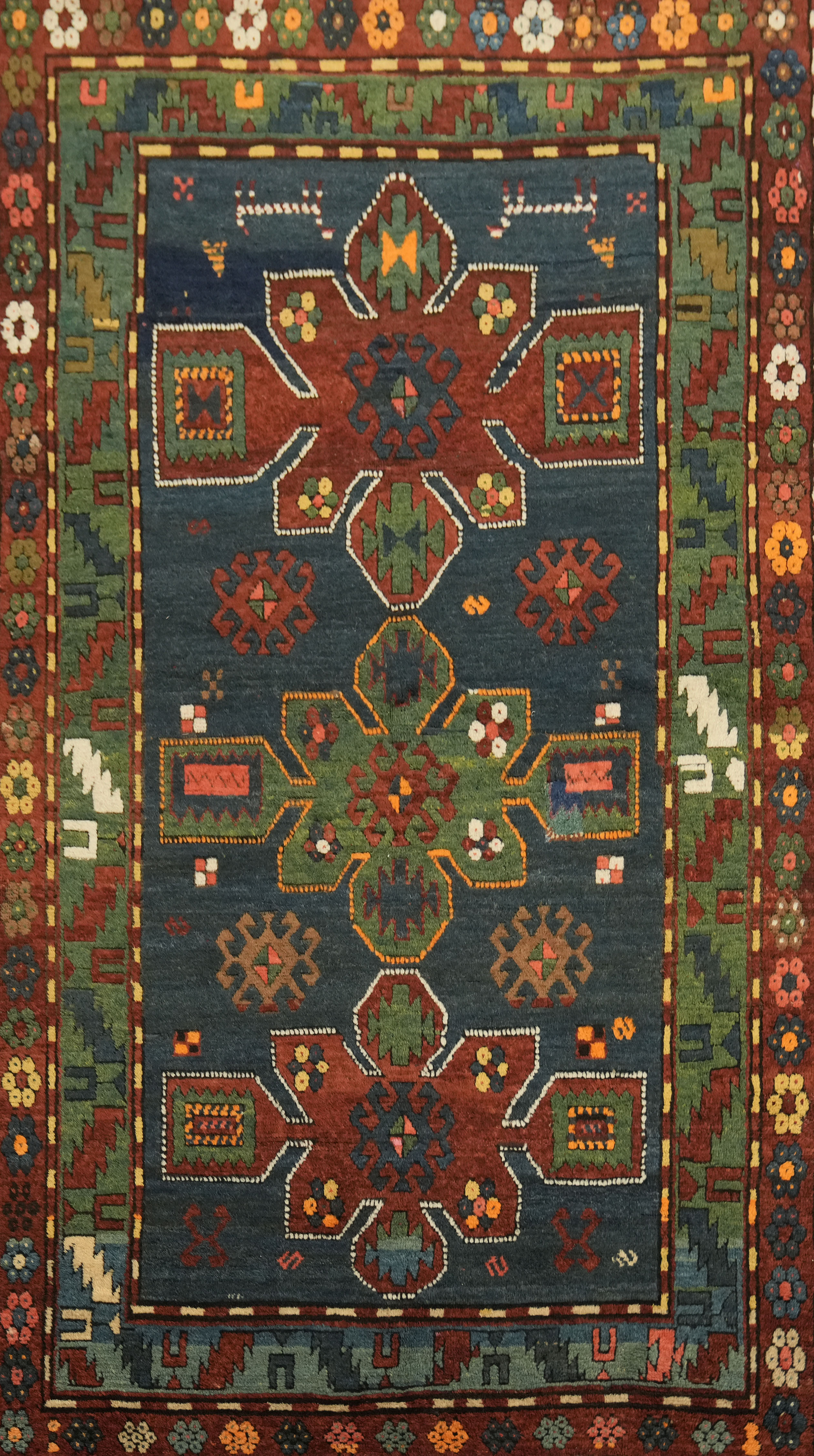Kazak Wool Rug 4×8 Ft Handmade Tribal Oriental Carpet Traditional Area Rug