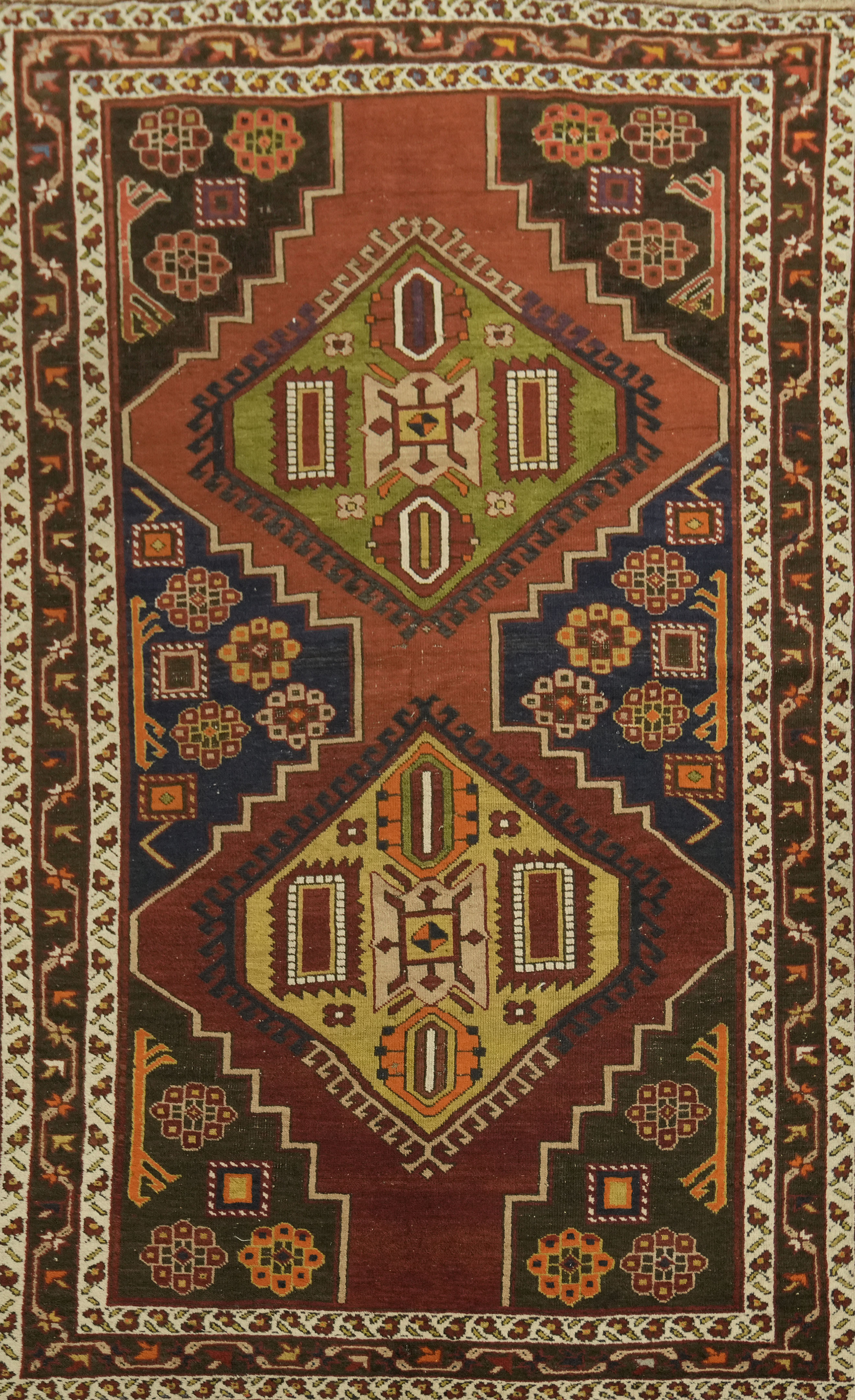 Handmade Tribal Area Rug 4×7 Ft Traditional Medallion Wool Carpet Oriental Rug