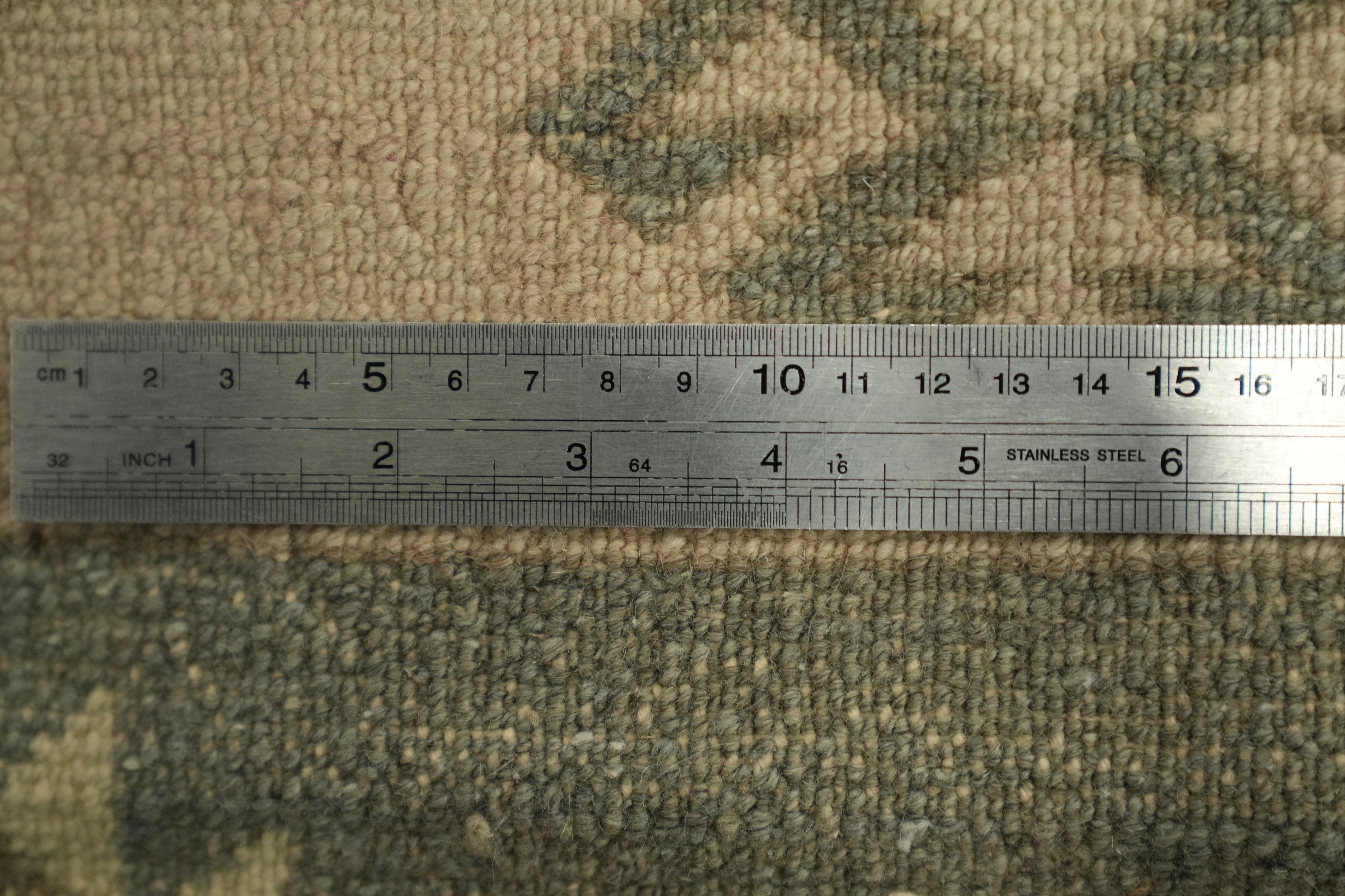 Vintage Oushak Turkish Foyer Rug 2x2 Ft Hand-Knotted Square Oriental Wool Carpet detailed image 10