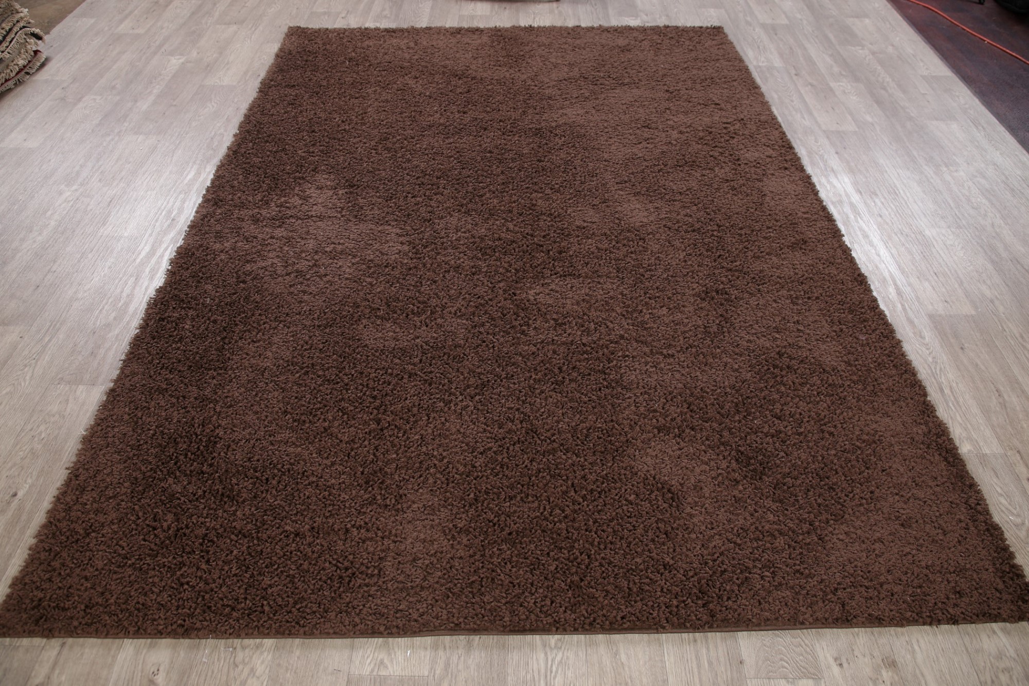 Shaggy Türkische Orientteppiche Modern Einfarbig Braun Teppich Modern Rug - Bild 10 von 24