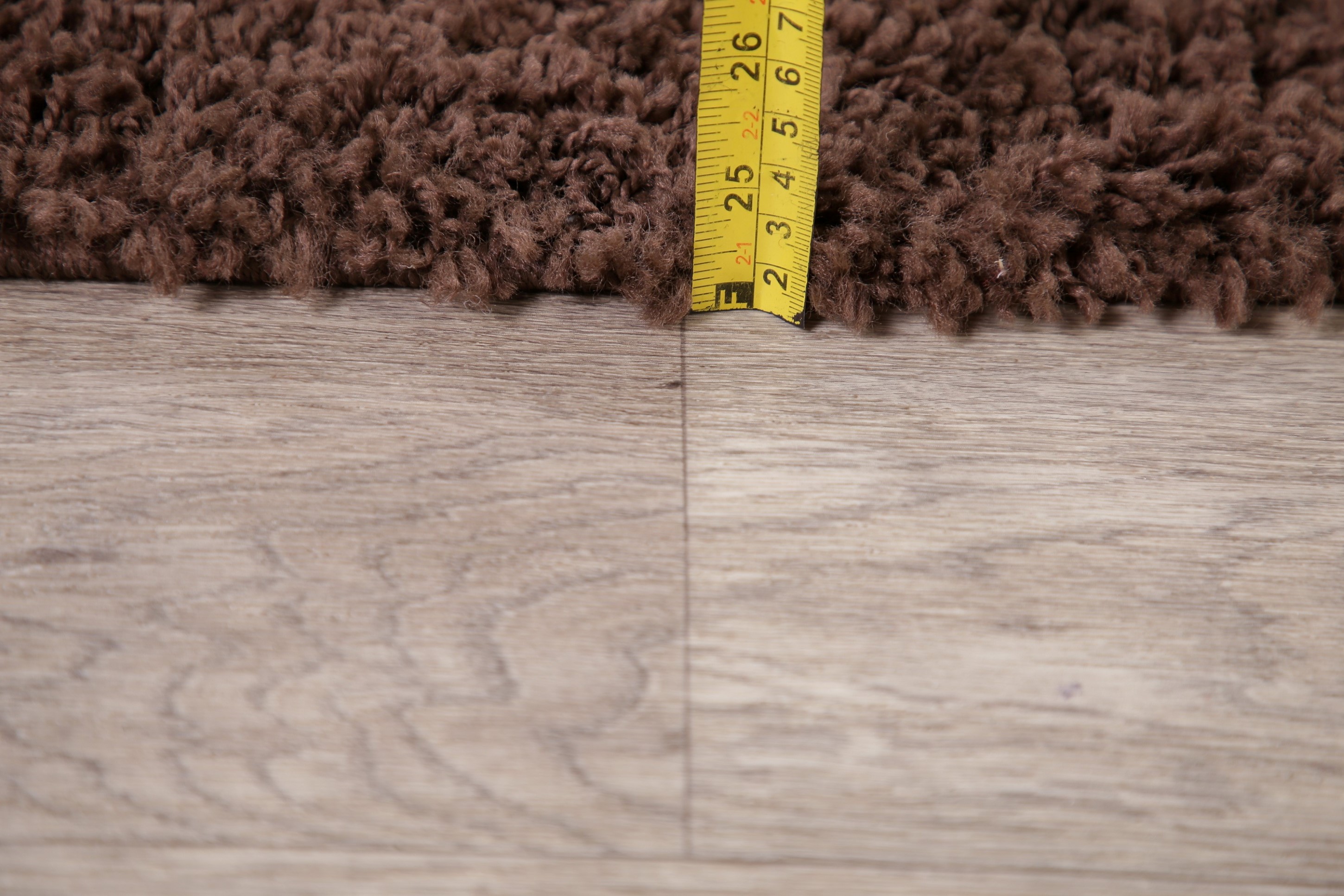 Shaggy Türkische Orientteppiche Modern Einfarbig Braun Teppich Modern Rug - Bild 7 von 24