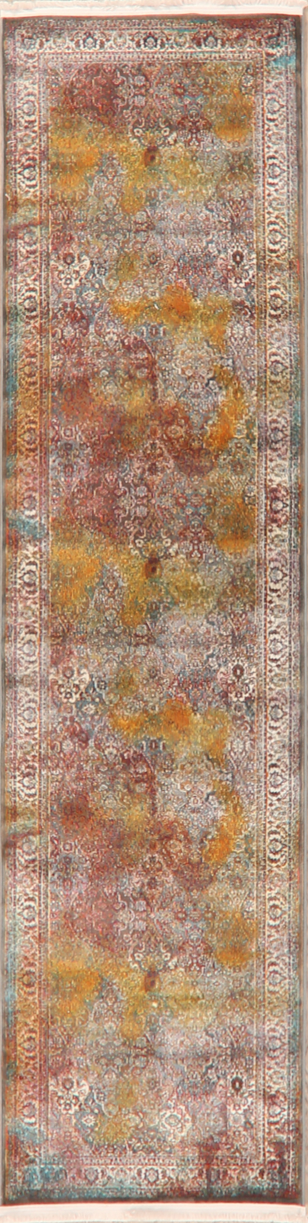 Traditional Vintage Distressed Style Floral Turkish Rugs - Picture 12 of 12