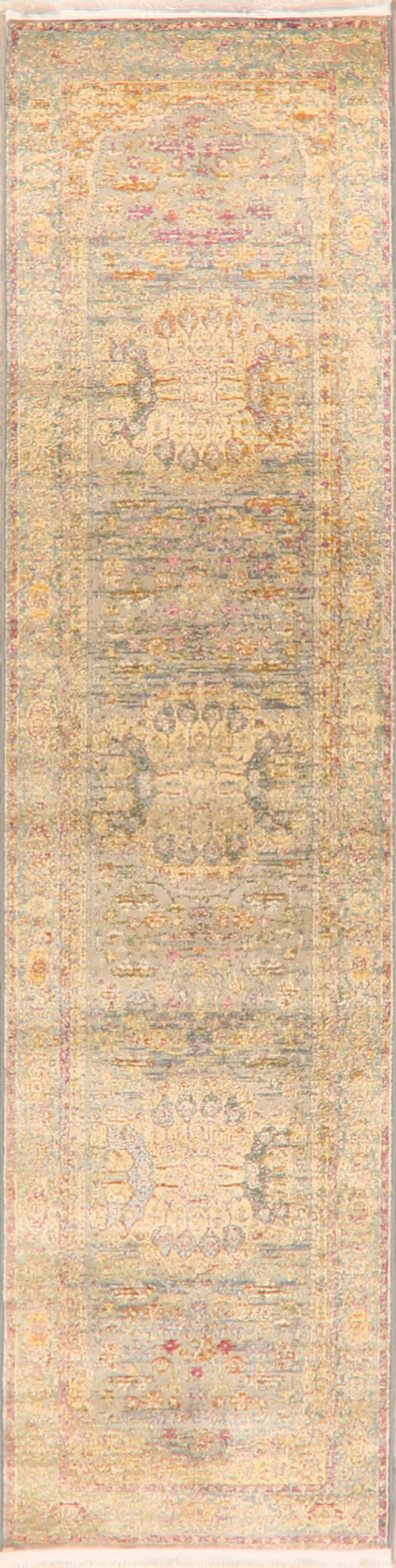 Turkish Carpets Vintage Style Floral Distressed Heat-Set Area Rugs