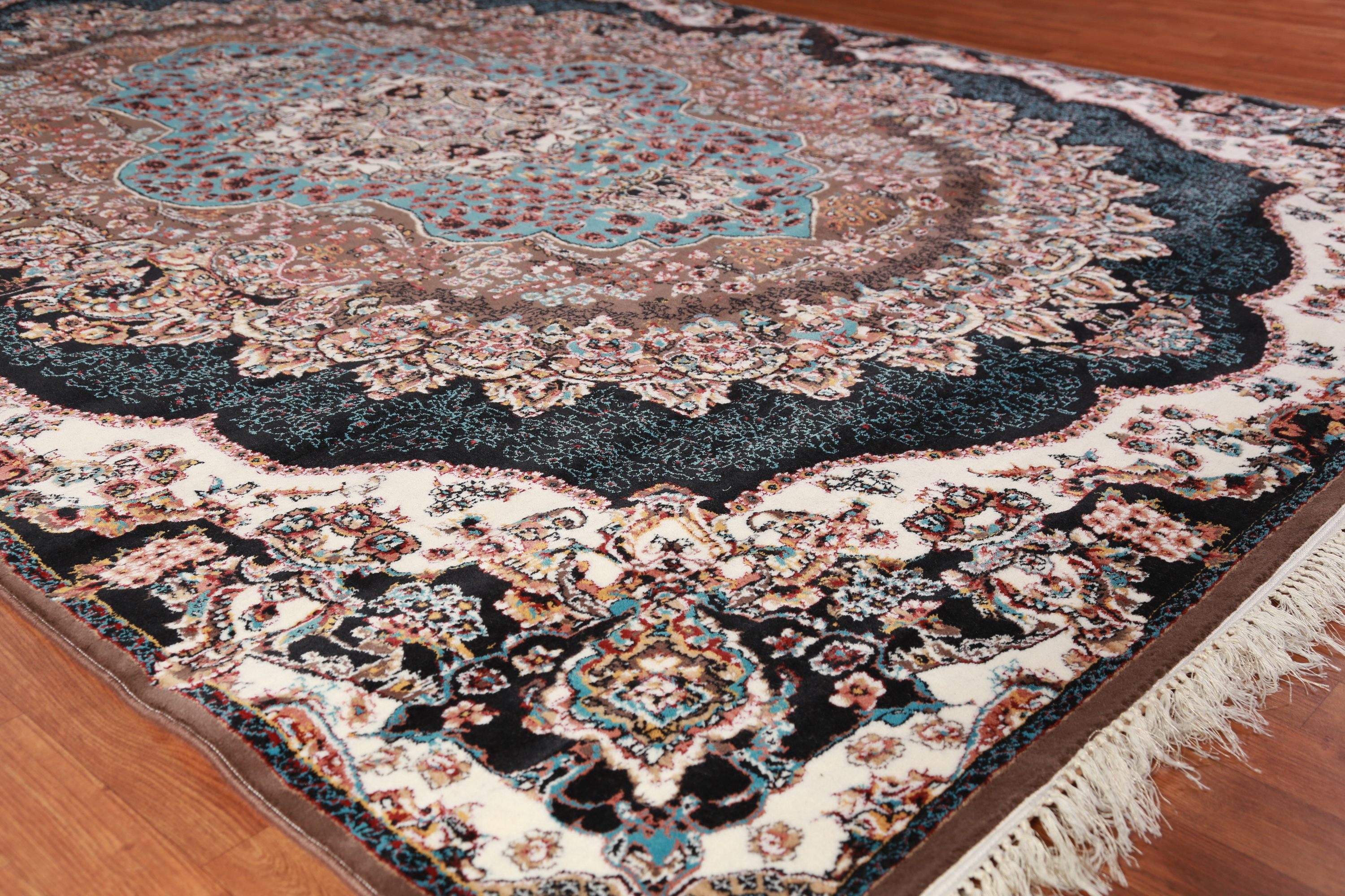 Brown Floral Traditional 8x11 ft Area Rug Living Room Rug | eBay