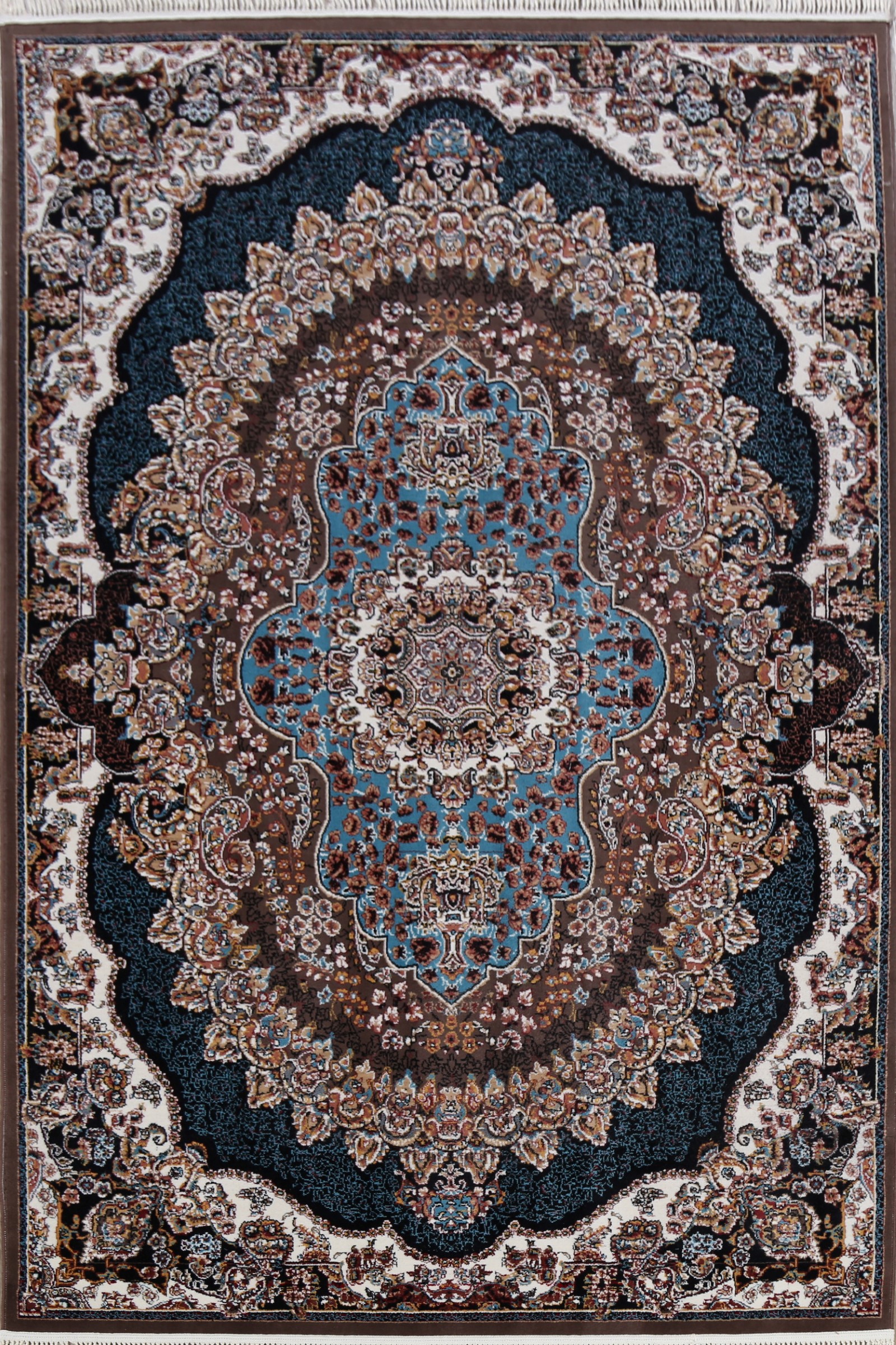 Tapis Turc Fait Main – Motif Floral – Vintage / Occasion