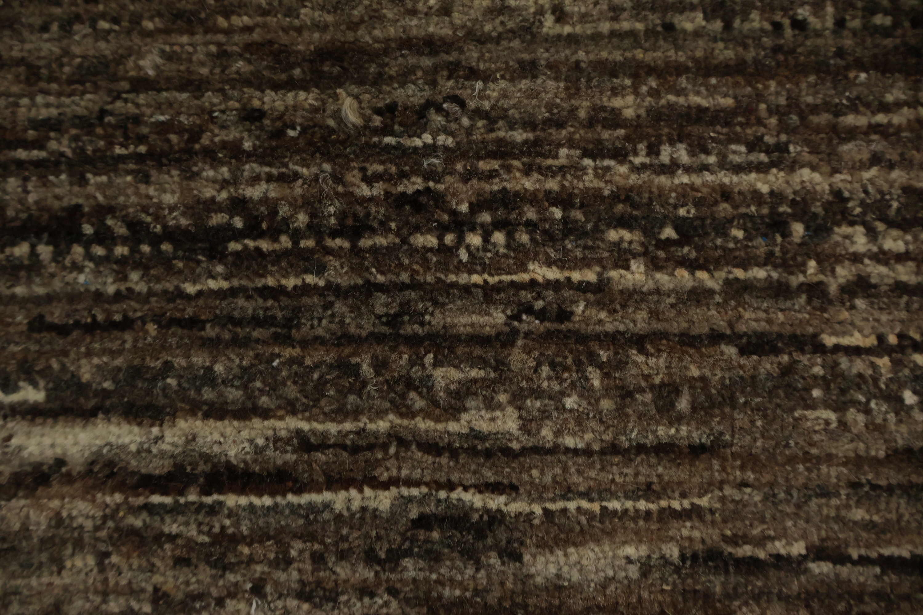 Earthy Brown Modern Rug 3x4 Hand-knotted Wool Oriental Carpet for Room Decor - Picture 8 of 14