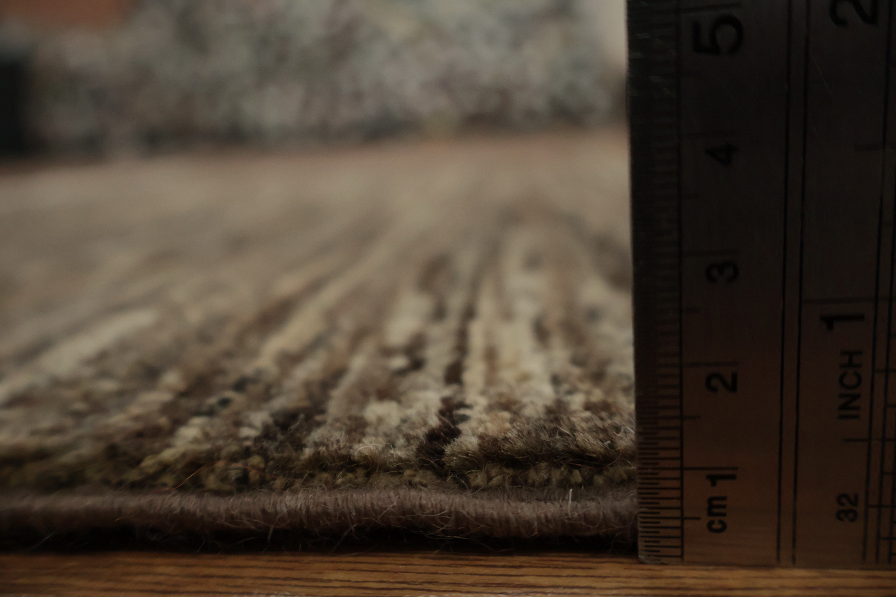 Earthy Brown Modern Rug 3x4 Hand-knotted Wool Oriental Carpet for Room Decor - Picture 10 of 14