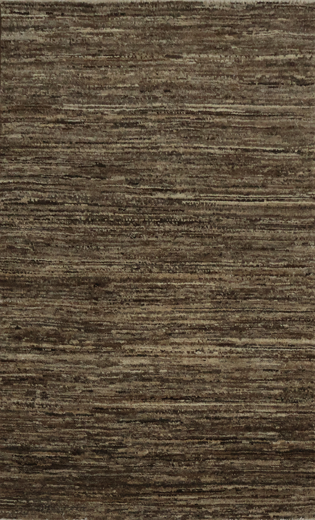 Earthy Brown Modern Rug 3x4 Hand-knotted Wool Oriental Carpet for Room Decor - Picture 1 of 14