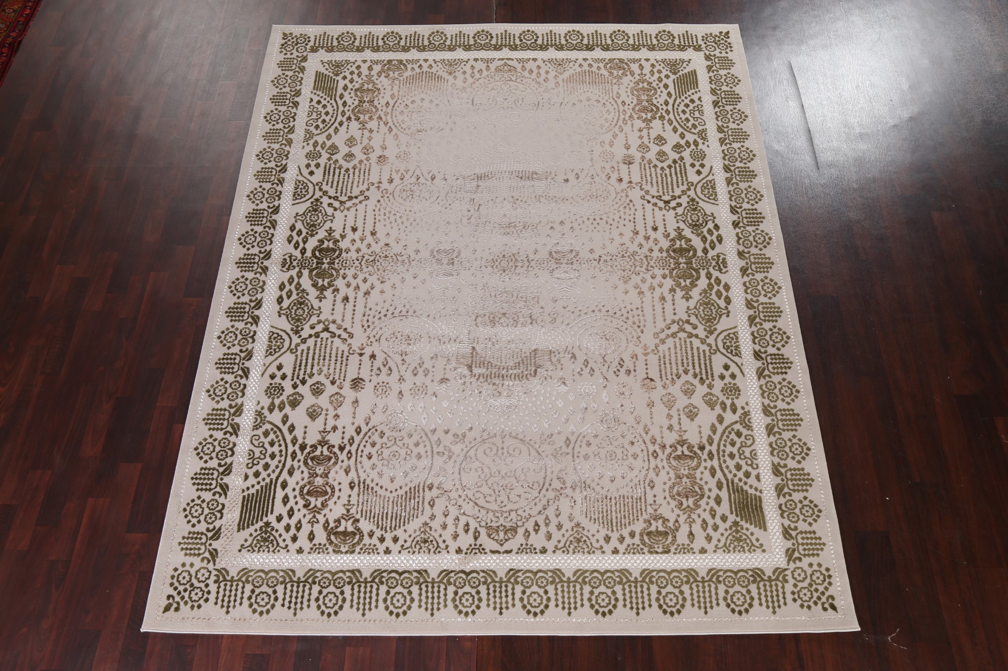 Transitional Geometric Oriental Turkish Rug Modern Carpet - Picture 20 of 55
