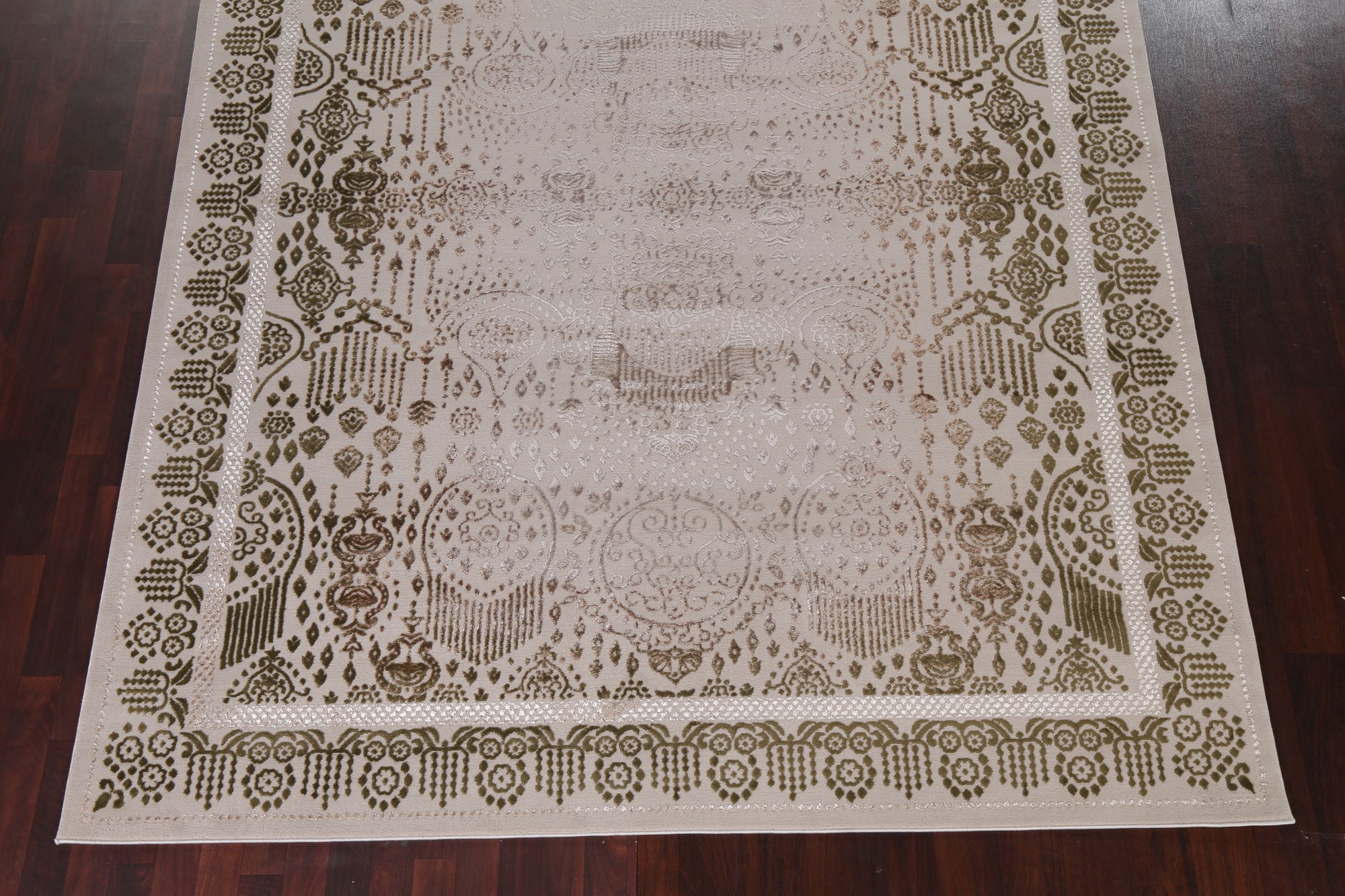 Transitional Geometric Oriental Turkish Rug Modern Carpet - Picture 30 of 55
