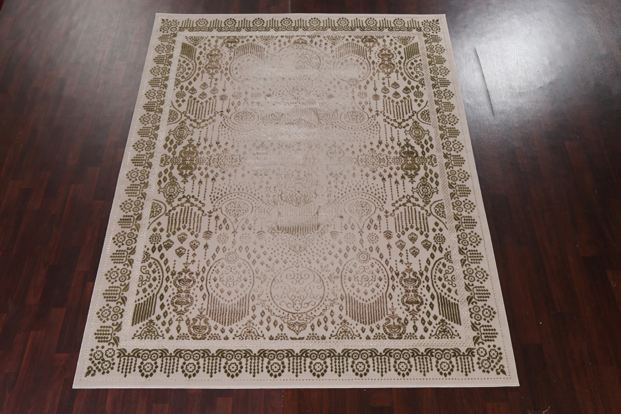 Transitional Geometric Oriental Turkish Rug Modern Carpet - Picture 29 of 55