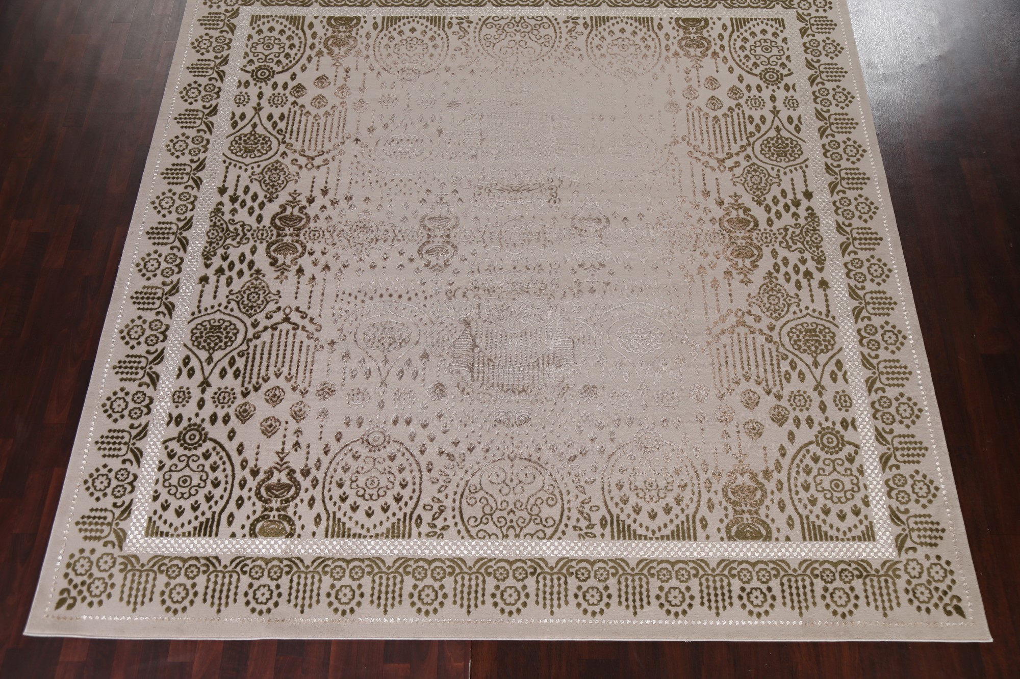 Transitional Geometric Oriental Turkish Rug Modern Carpet - Picture 55 of 55