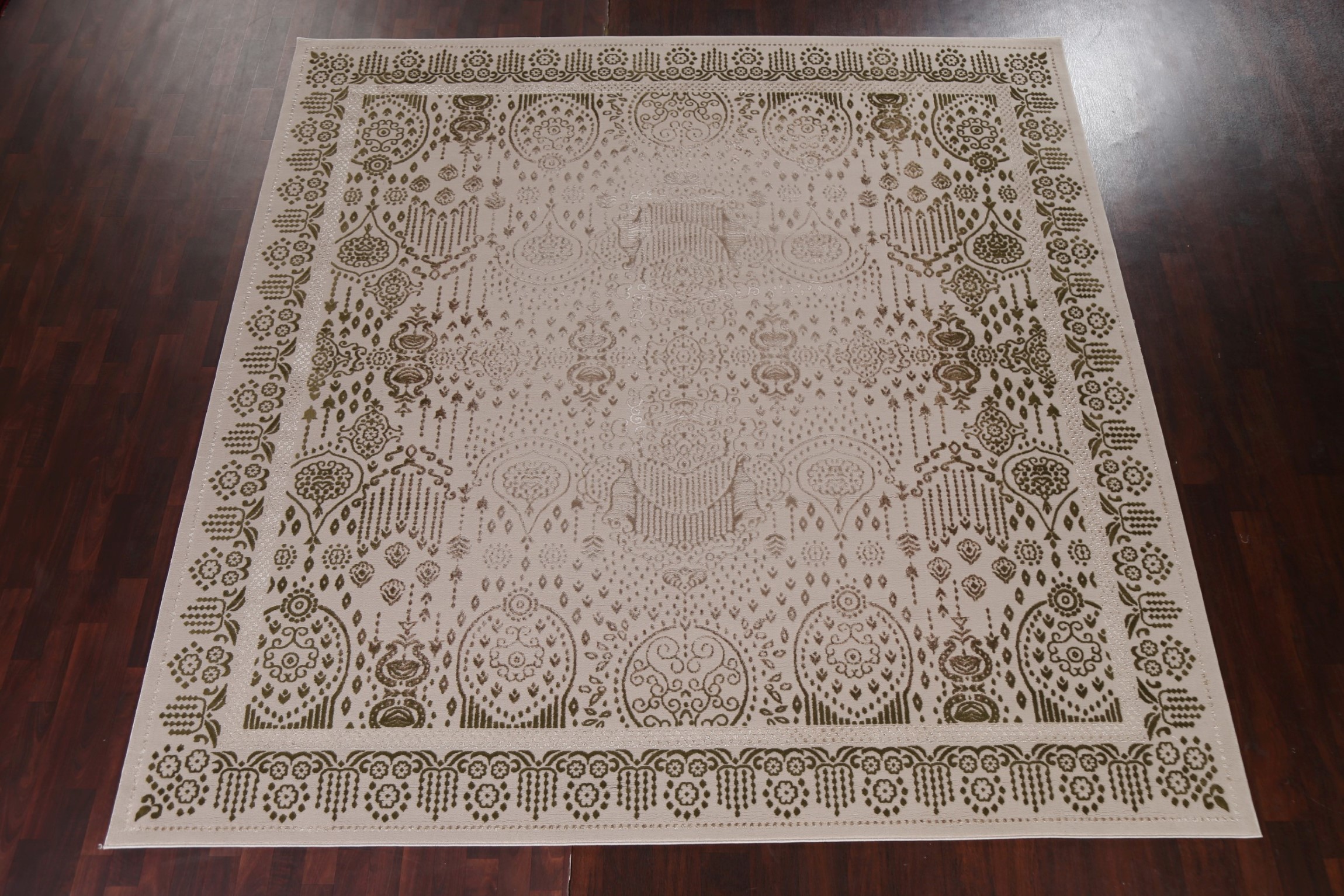 Transitional Geometric Oriental Turkish Rug Modern Carpet - Picture 54 of 55