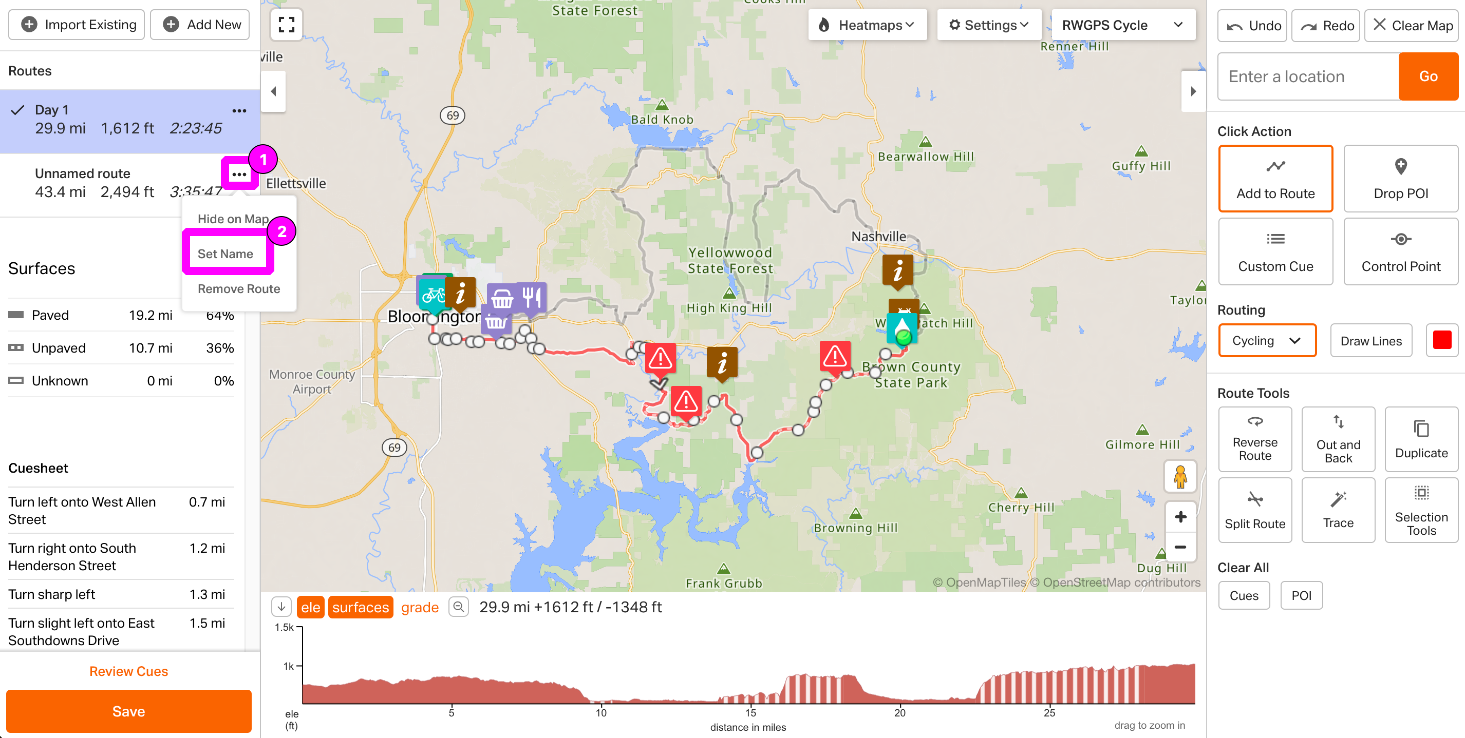 Split, Combine, or Change an Existing Route – Ride with GPS Help Center