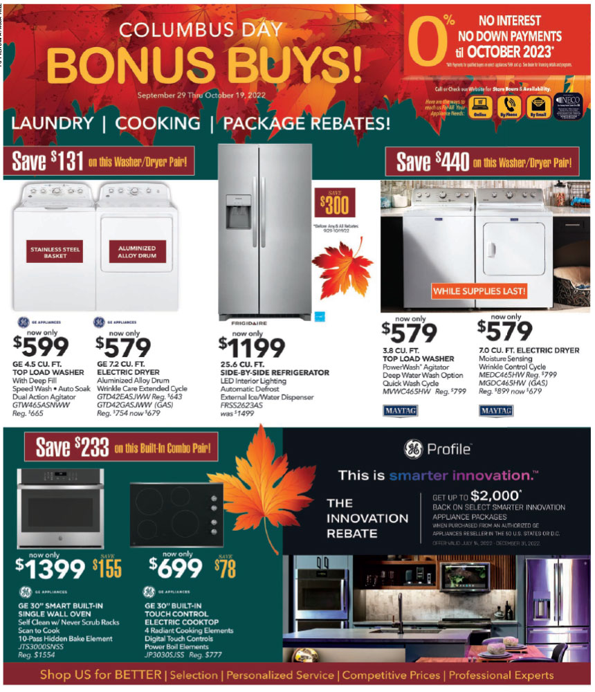 Store Flyers | Sohns Appliance