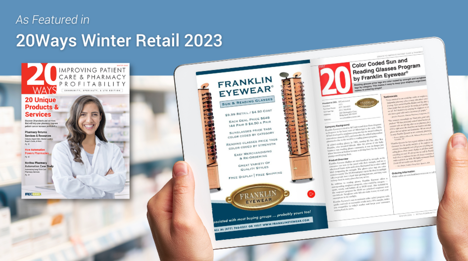 RXinsider Color Coded Sun and Reading Glasses Program by Franklin...